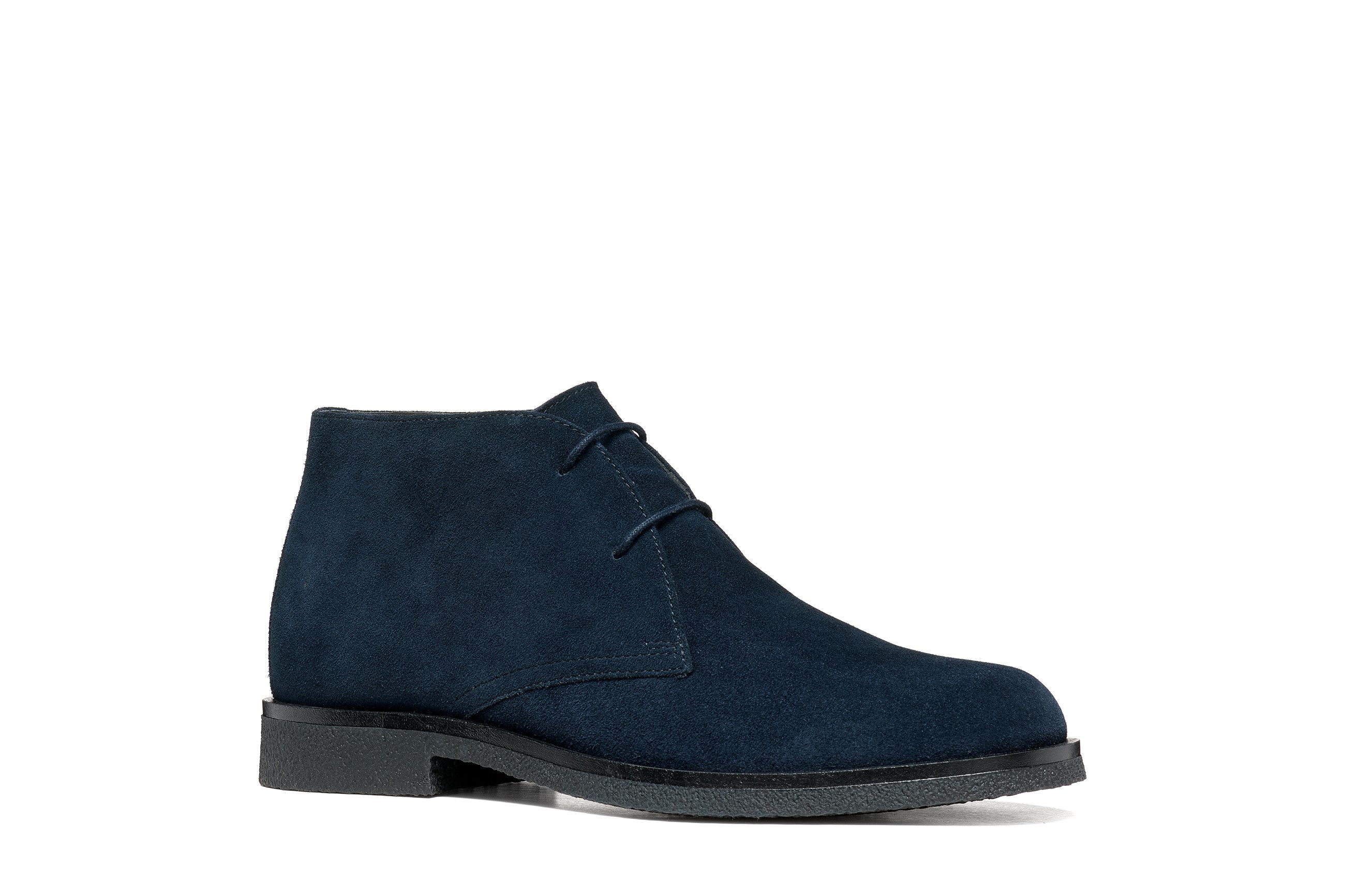 Geox U SAHARO Schnürstiefelette Desert Boots, Schnürboots, Businessboots mit Ziernähten