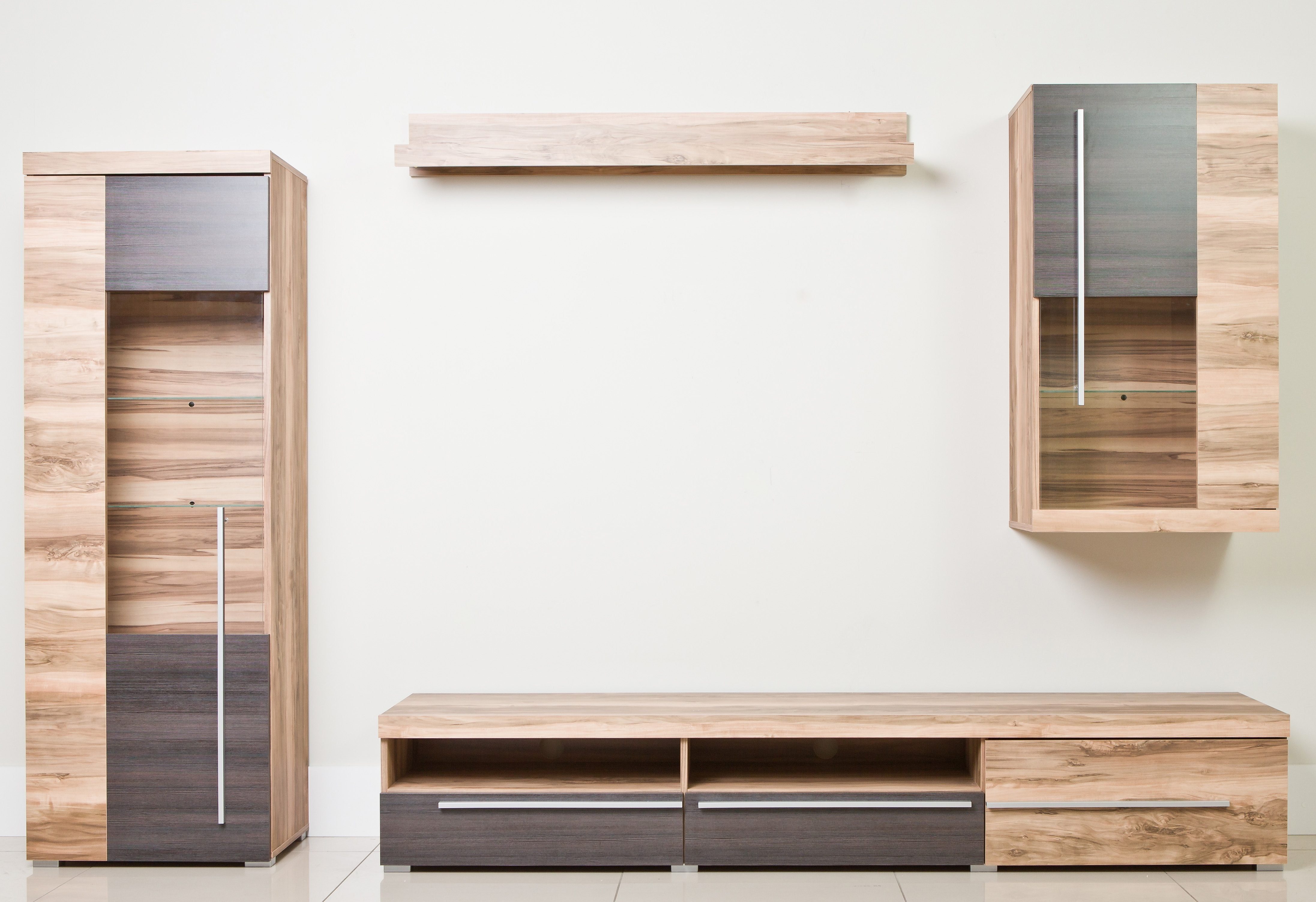 INOSIGN Wohnwand Roger,Breite 255 cm moderne Mediawand ohne Beleuchtung, (S günstig online kaufen