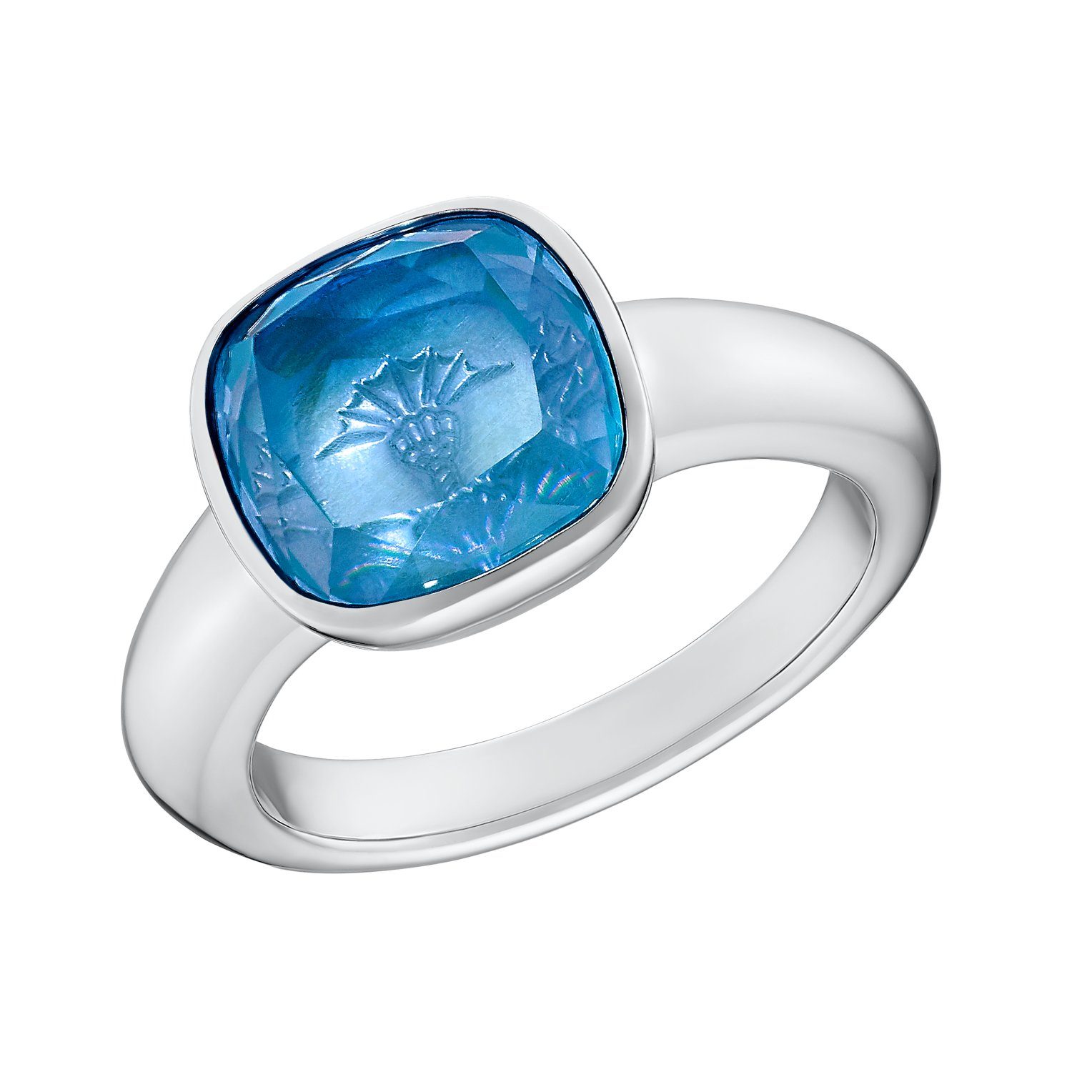 Joop! Silberring »Ring für Damen, 925 Sterling Silber, Glasstein blau«  (Ring, 1-tlg) online kaufen | OTTO