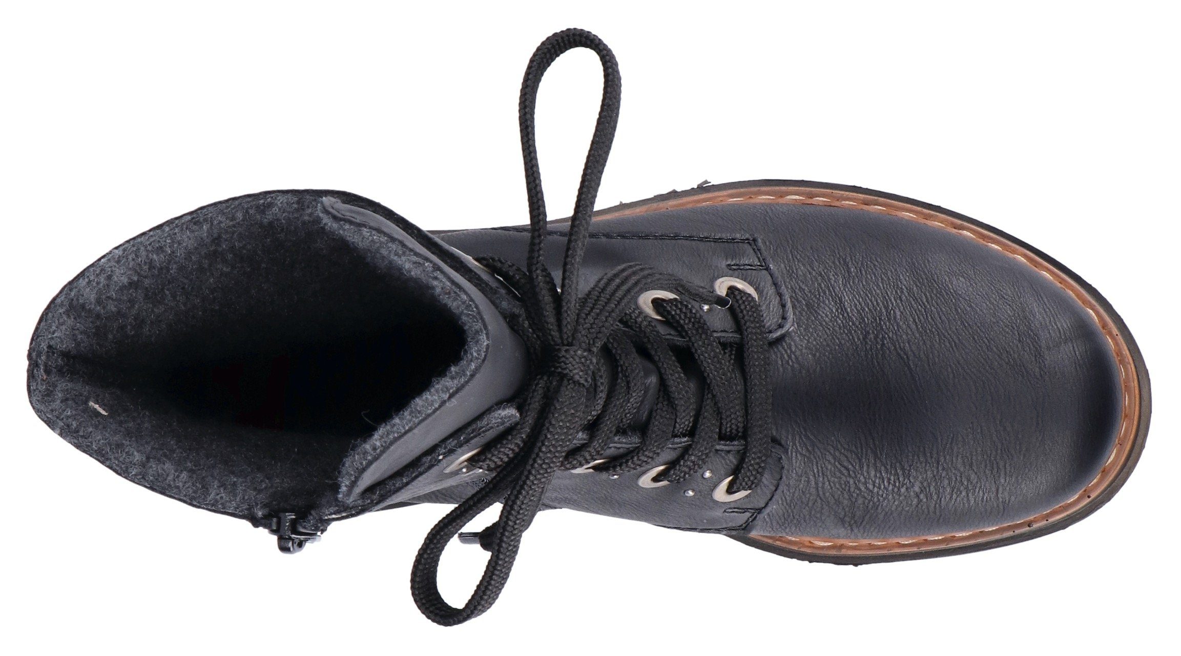 Rieker Schnürstiefelette mit kräftiger Profilsohle