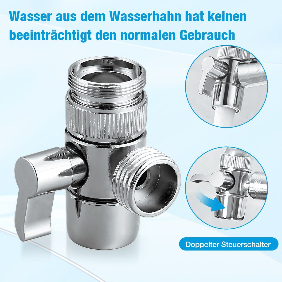Bidet (1-St) Edelstahl Bidetarmatur Sprayer Bidet-Handbrause Komplett Housmile WC für Set Sprüher für Toilette silberfarben