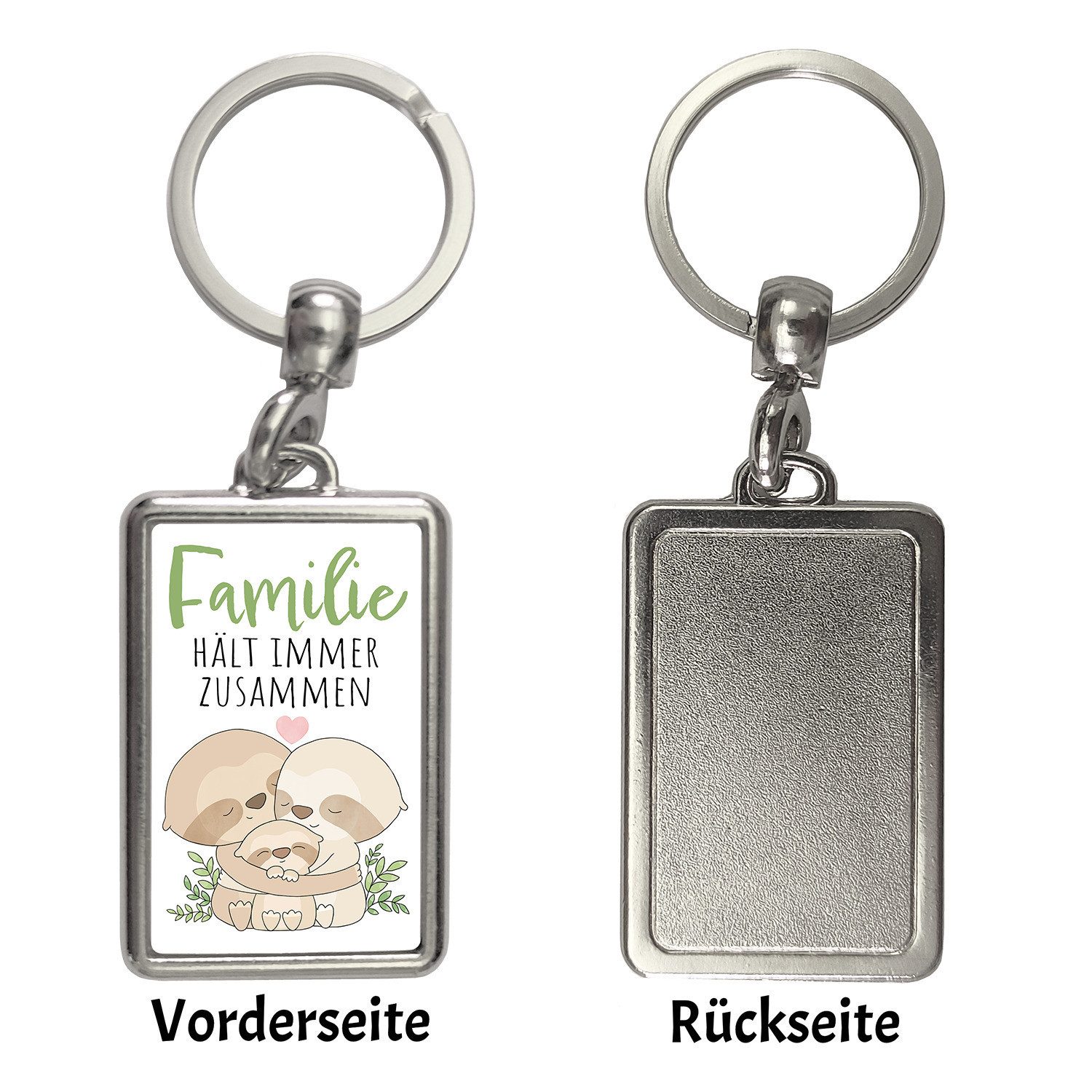 speecheese Schlüsselanhänger Faultier Schlüsselanhänger mit Spruch Familie günstig online kaufen