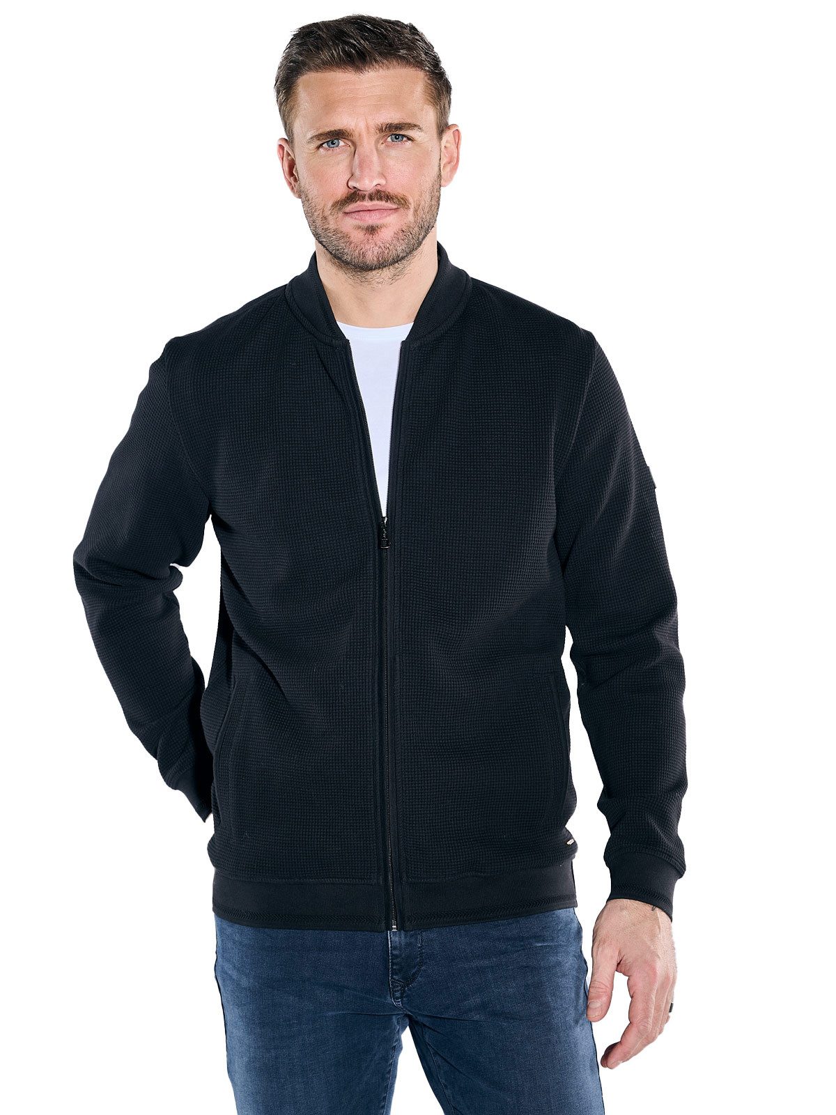 emilio adani Sweatjacke Sweatjacke im Bomberstyle