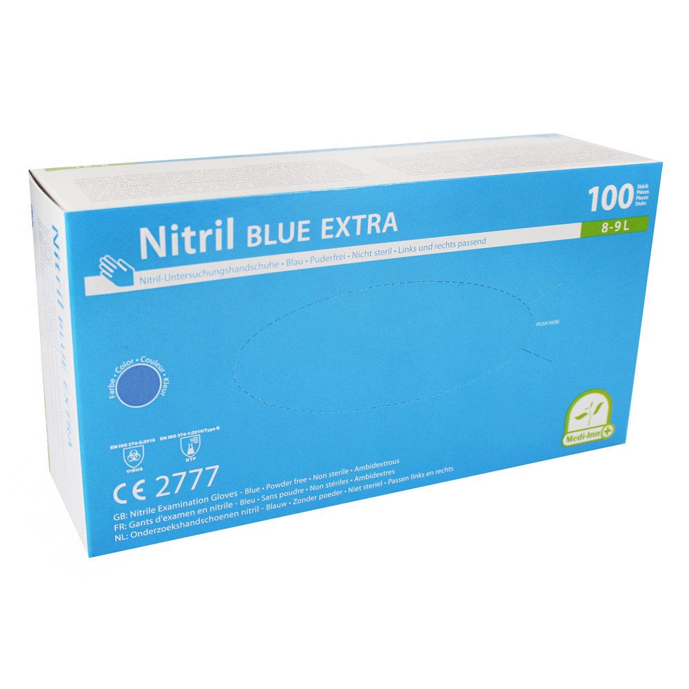 Nitril-Handschuhe Nitril blue extra Einmalhandschuhe puderfrei