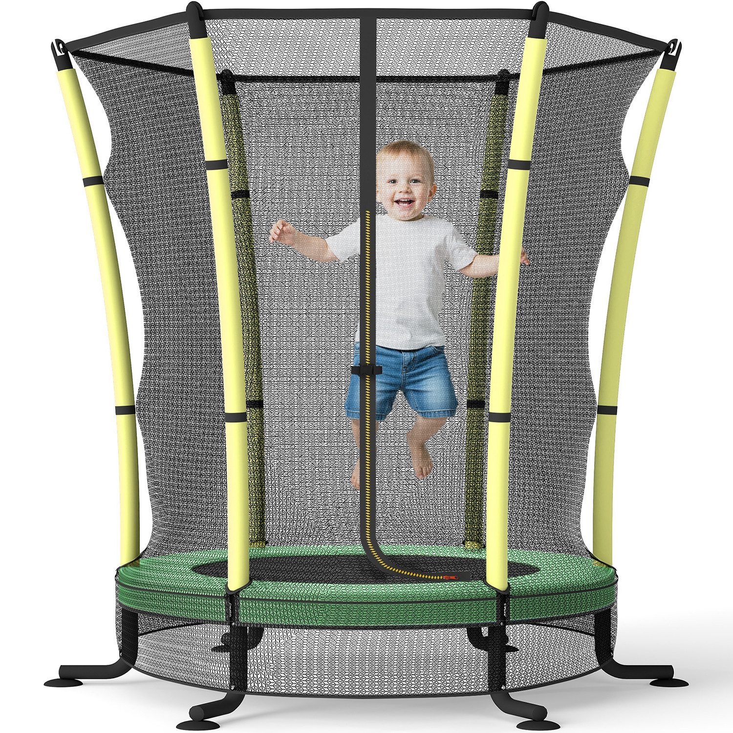 HOMALL Kindertrampolin Durchmesser 140 Zentimeter, Gartentrampolin, Belastb günstig online kaufen