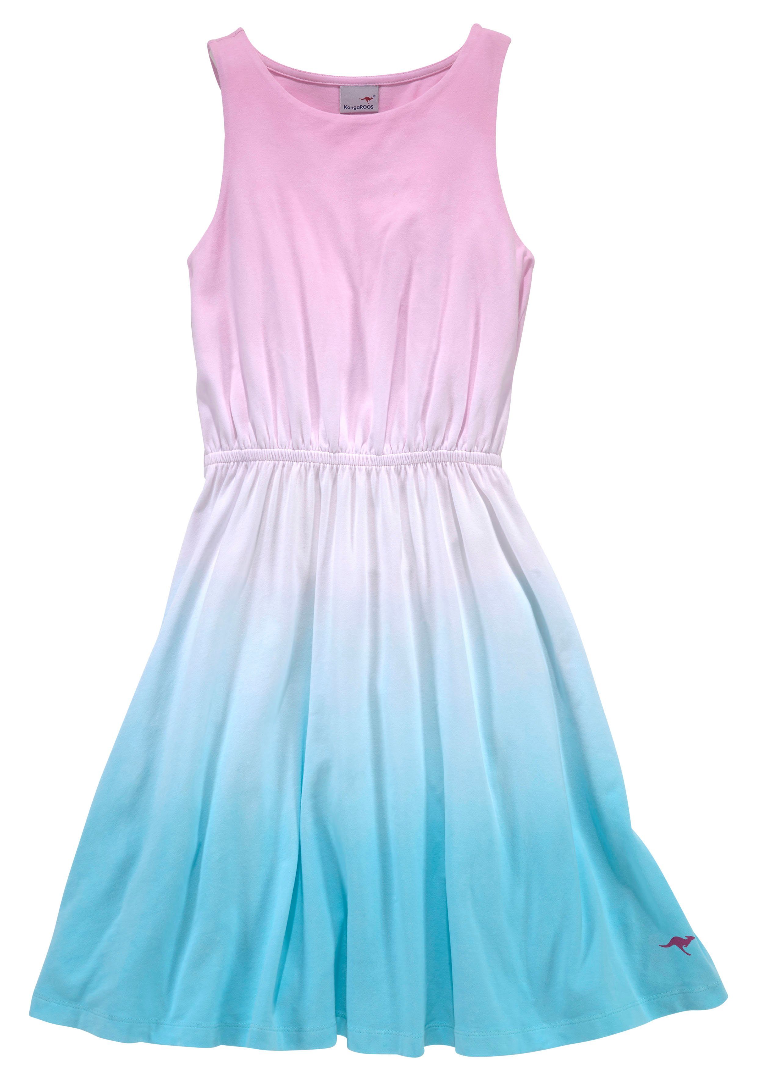 KangaROOS Jerseykleid festliche Anlässe, kniefreie Länge, trendiger Dip-Dye-Look. Reduzierter Preis € 24,99. Unverbindliche Preisempfehlung € 29,99, (€ 24,99 pro 1 Stk)