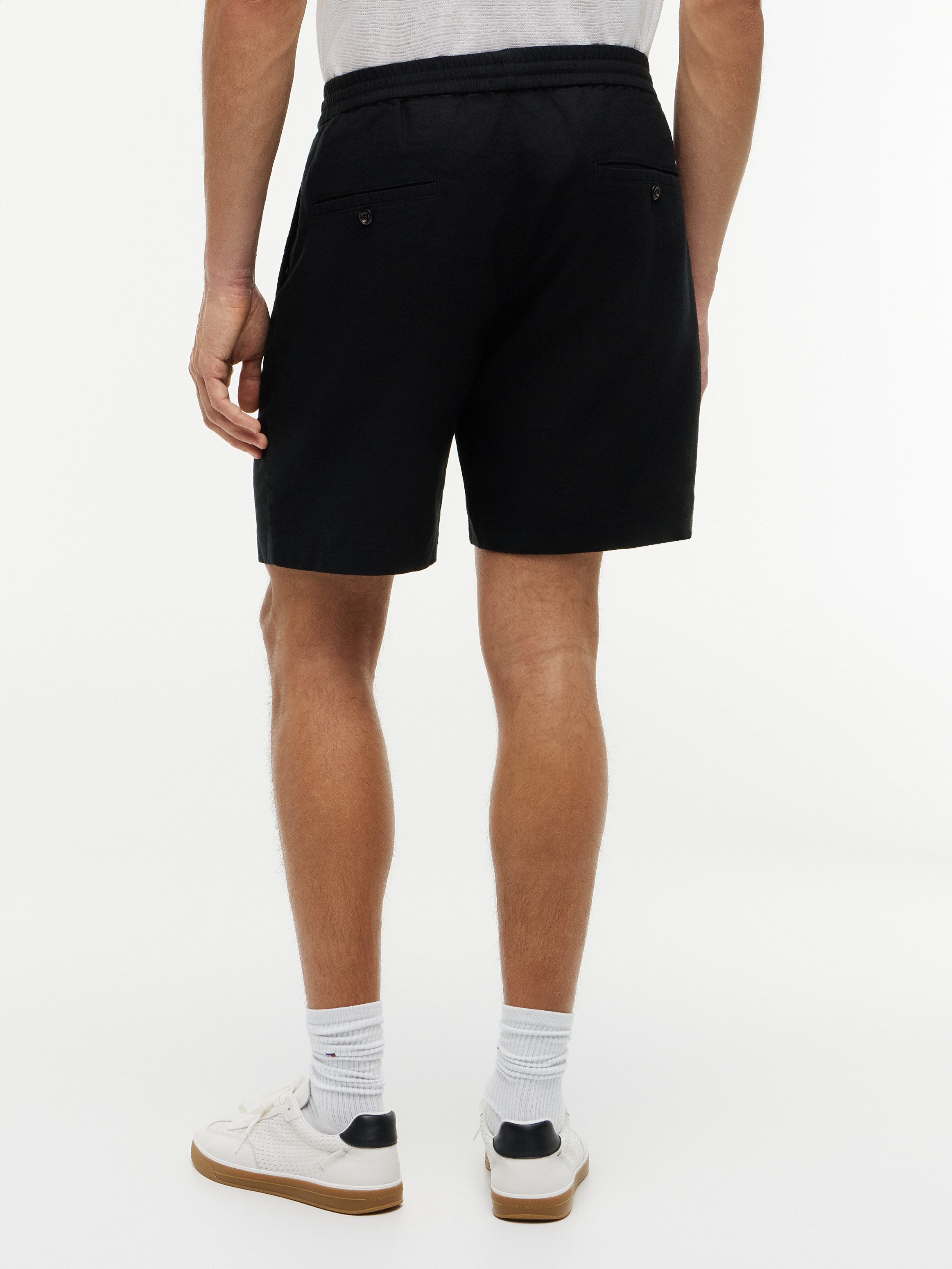 Tommy Hilfiger Chinoshorts DOVER aus Leinenmix, elastischer Bund