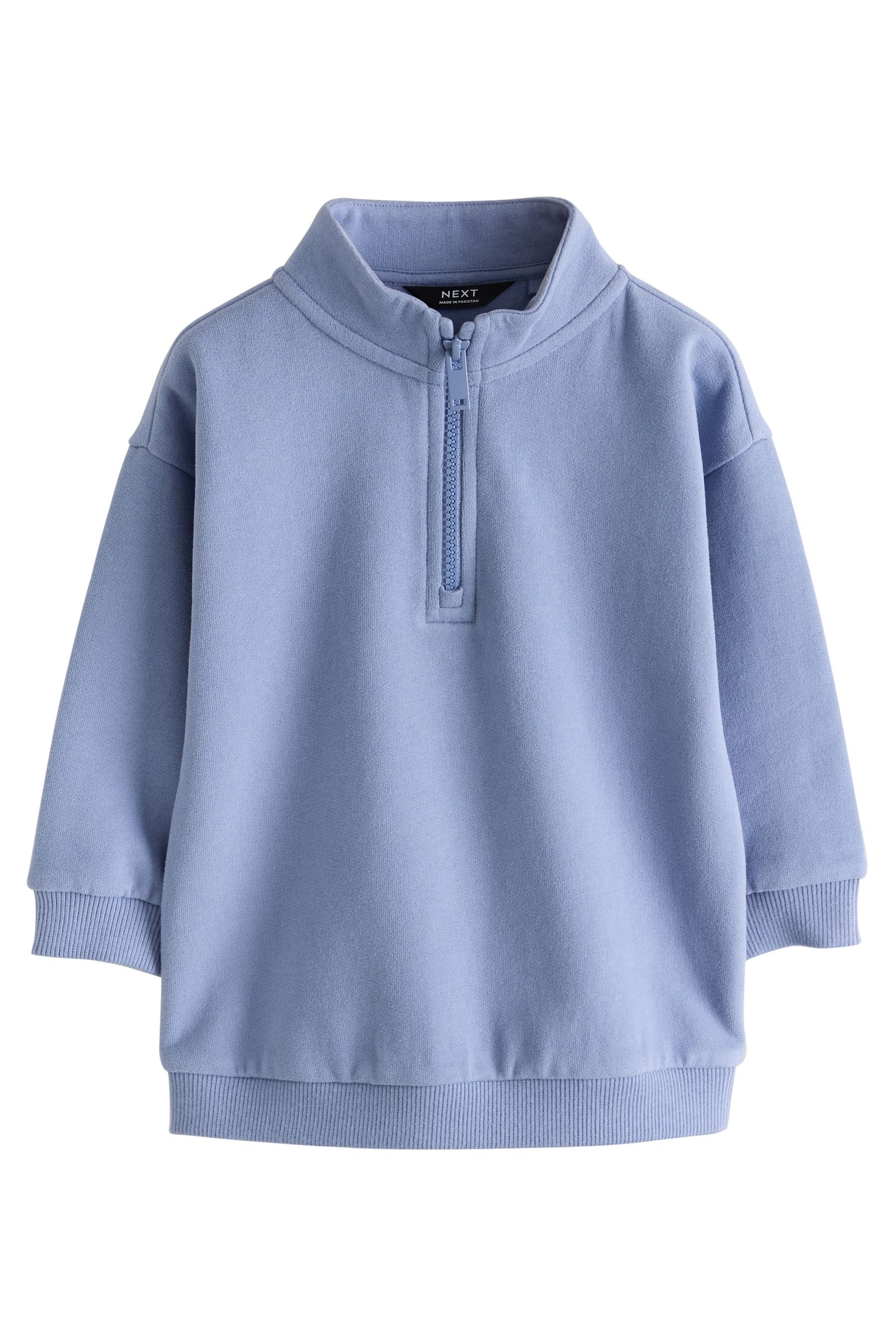 Next Sweater Weiches Sweat-Oberteil mit 1/2-Reißverschluss (1-tlg)