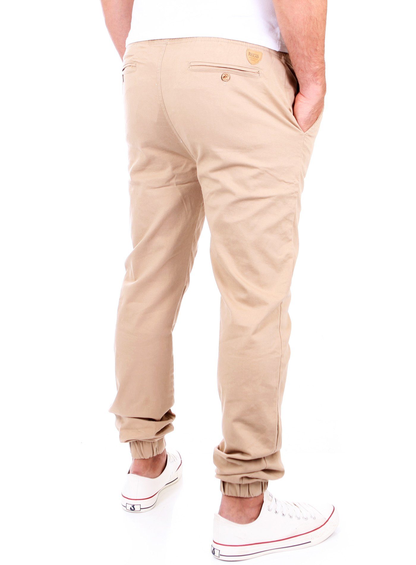 Reslad Chinohose Reslad Jogg-Chino Herren-Hose Harem Jogging-Chinohose RS-2055 (1-tlg., Jogging-Chino) Chino Hose Jogger Freizeithose