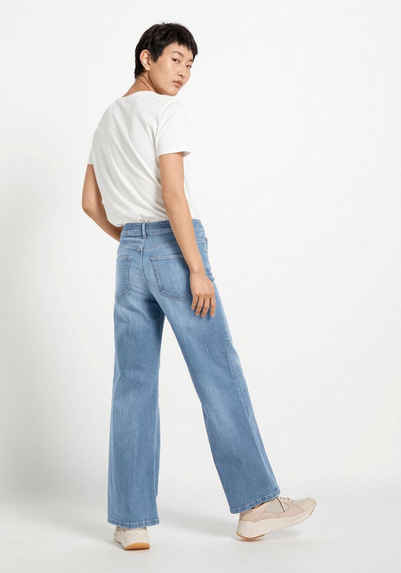 Hessnatur 5-Pocket-Jeans Wide Leg aus Bio-Denim (1-tlg)