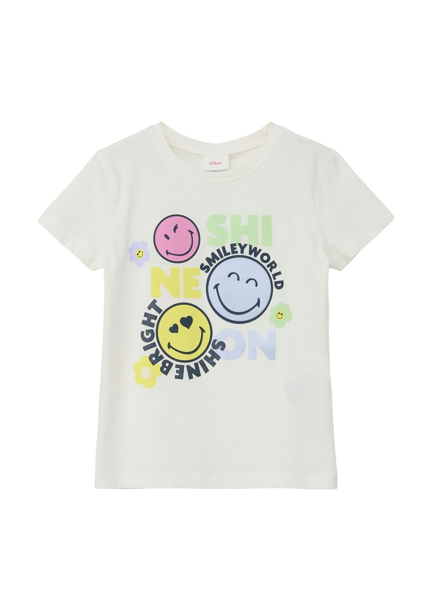 S.Oliver Mädchen T-Shirt Mit Frontprint – Kurzarm, Lässiges Basic Für Den Alltag