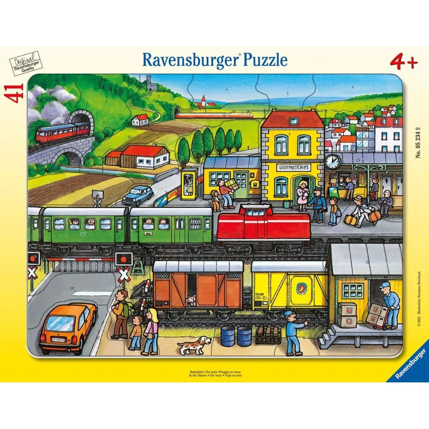 Puzzle Ravensburger Kinderpuzzle - 05234 Bahnfahrt - 30-48 Teile...