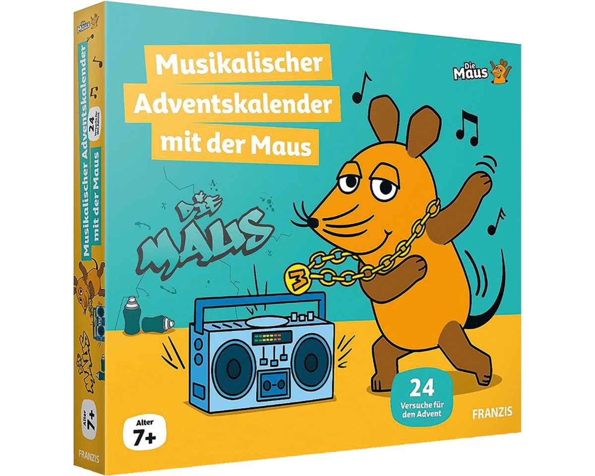 Franzis Adventskalender FRANZIS 67270 - Musikalischer Adventskalender mit der Maus, 24 Vers