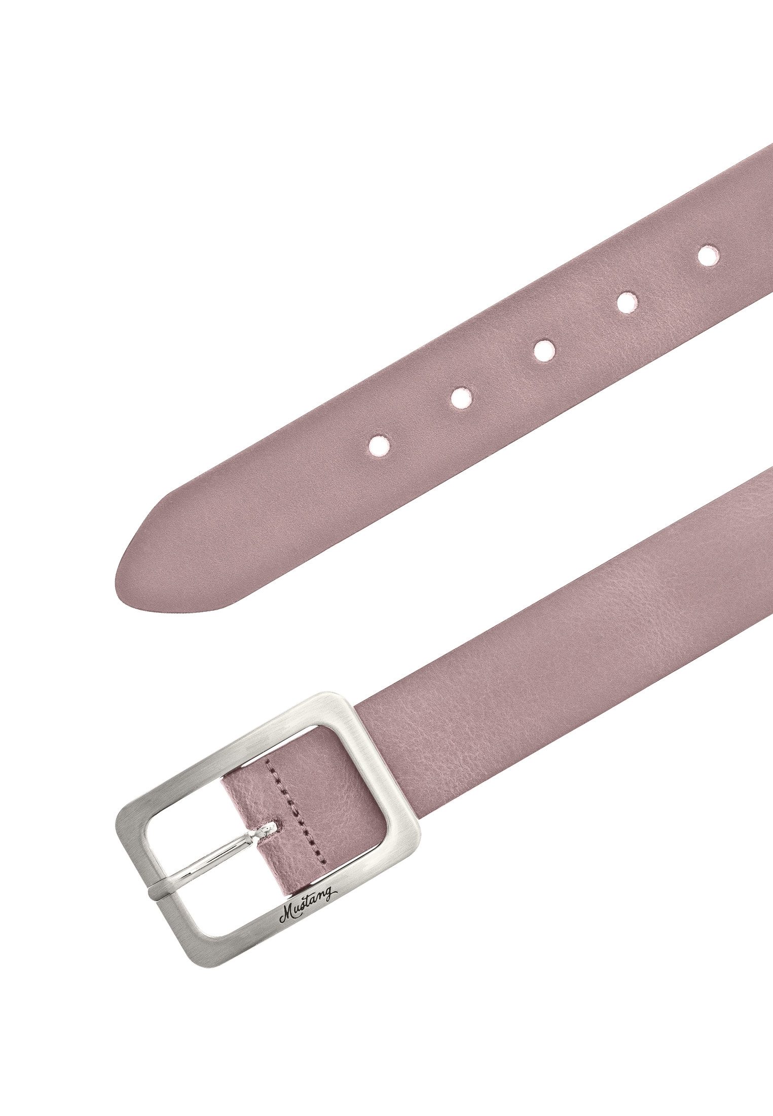 MUSTANG Ledergürtel "Rachel" Eckige, mattfarbene Schließe, 3,5 cm