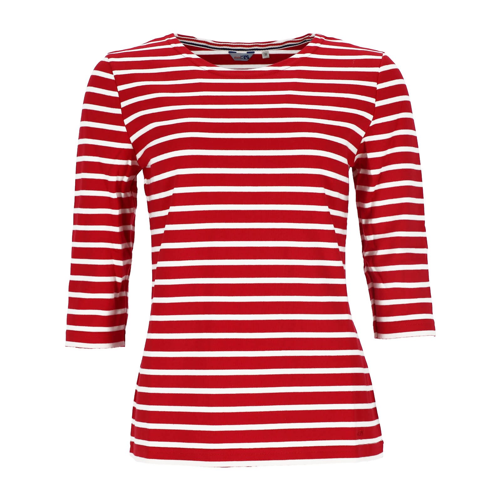 modAS 3/4-Arm-Shirt Bretonisches Damenshirt Rundhalsshirt mit Streifen aus günstig online kaufen