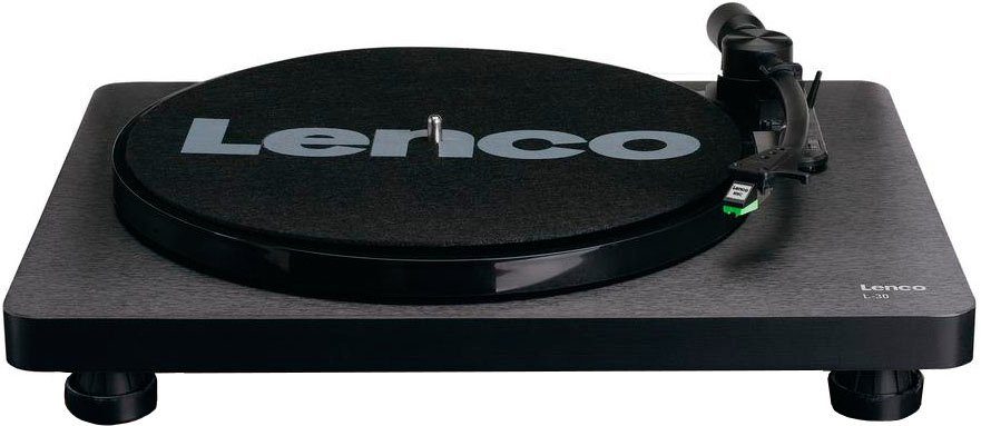 Lenco L-30 Plattenspieler WOOD (Riemenantrieb) schwarz