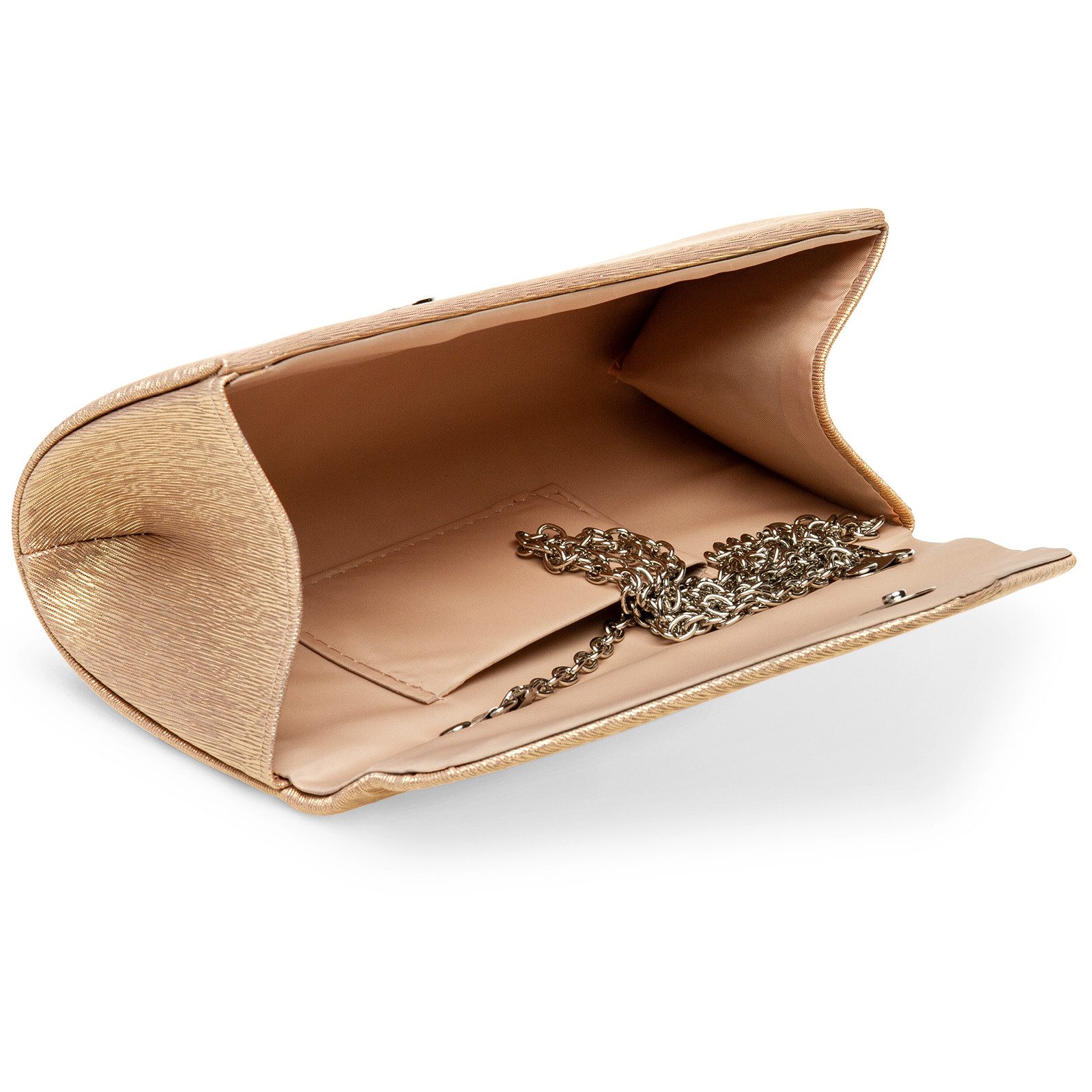 Caspar Clutch TA518 Damen kleine elegante Glanz Abendtasche