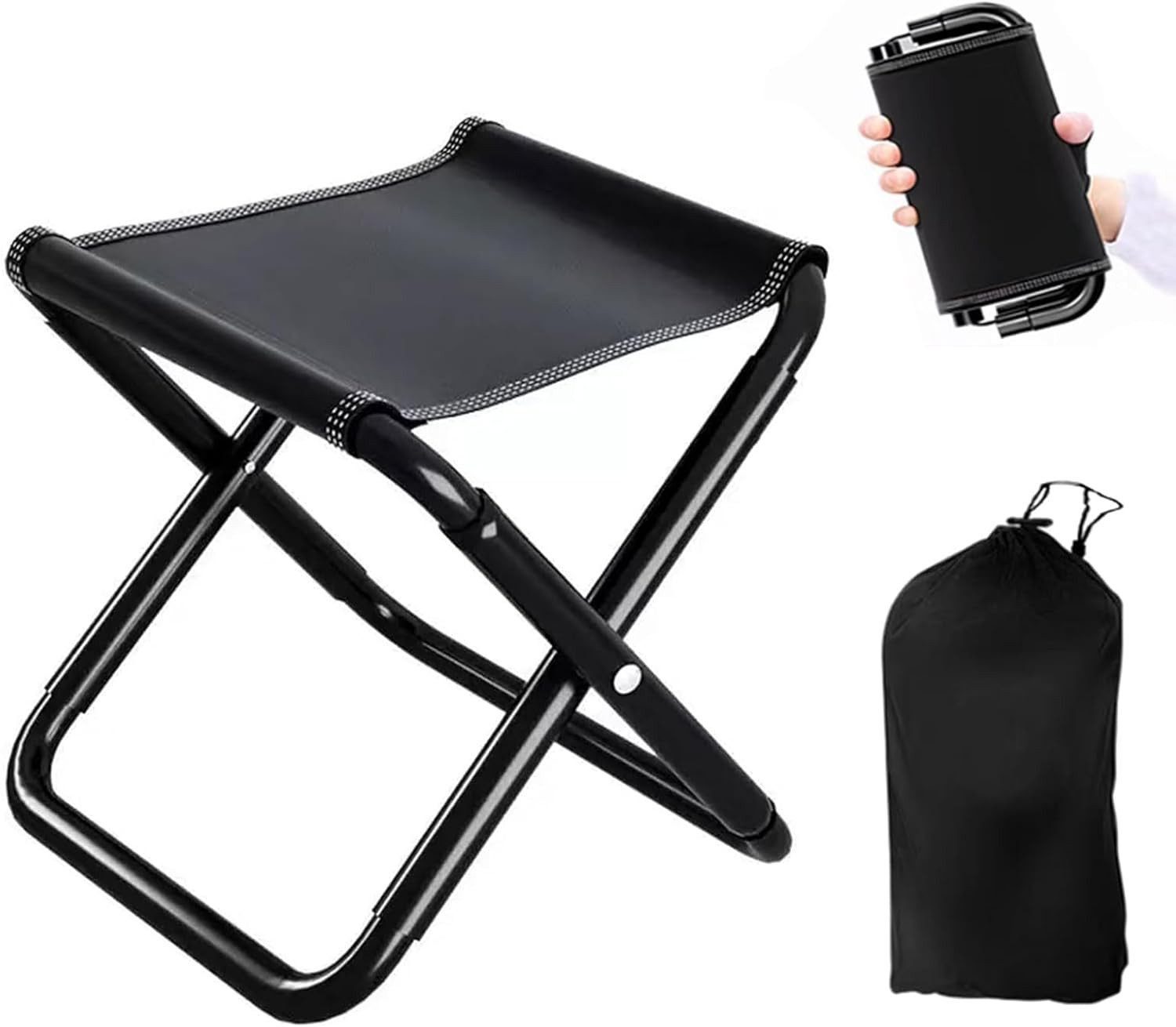 FELIXLEO Armlehnstuhl Faltbarer Klapphocker 200kg Camping Hocker Reisen Garten Strand