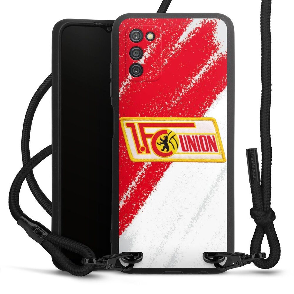 DeinDesign Handyhülle Offizielles Lizenzprodukt 1. FC Union Berlin Logo, Samsung Galaxy A03s Premium Handykette Hülle mit Band Cover mit Kette