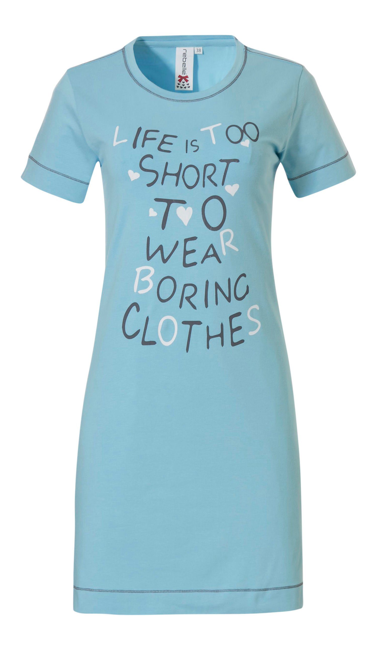 Rebelle Nachthemd Damen Schlafshirt (1-tlg) Modisches günstig online kaufen