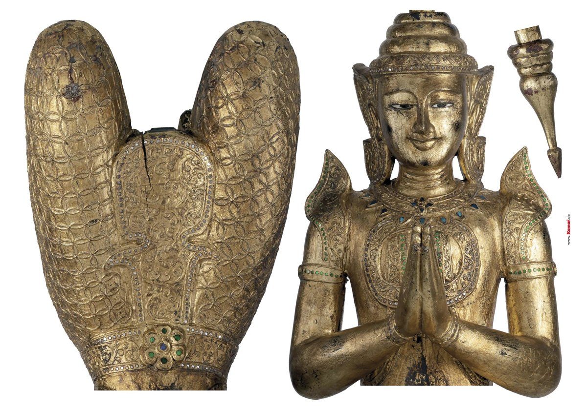 Komar Wandtattoo Buddha - Größe 100 x 70 cm (3 St), Künstler: Komar, selbstklebend, Wandsticker