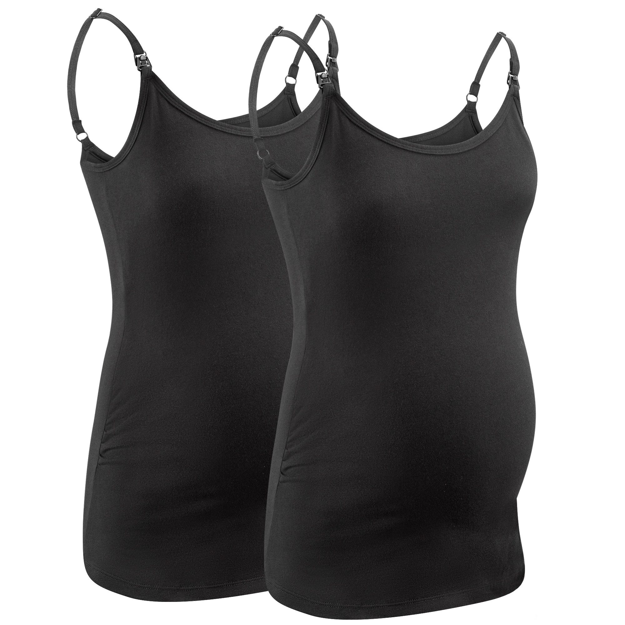 M.M.C. Stilltop Stillmode Tanktop 2er Set Umstandsmode (2-tlg) Stillunterhemd