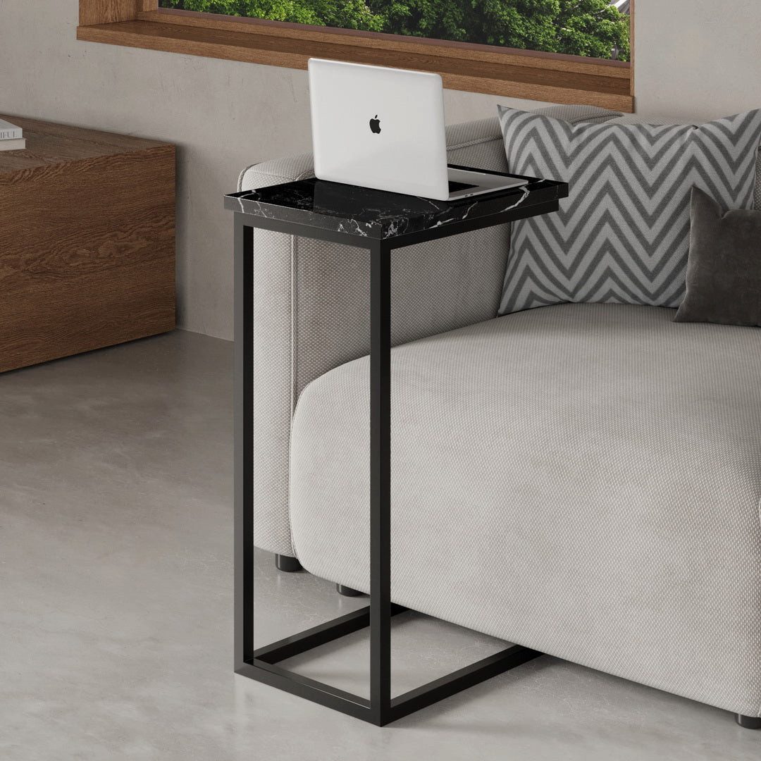 MAGNA Atelier Ablagetisch Stockholm Marmor Laptop Tisch, Elegantes Design, robustes Material