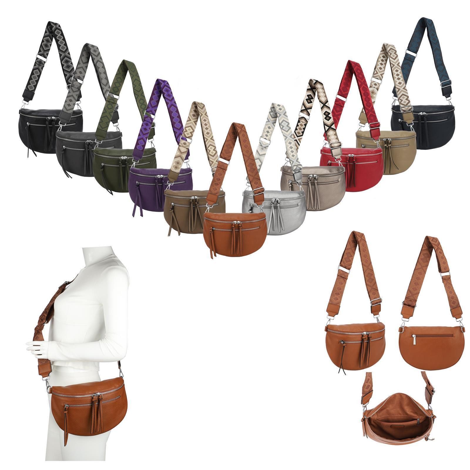 ITALYSHOP24 Schultertasche Damen Gürteltasche Umhängetasche CrossBody günstig online kaufen