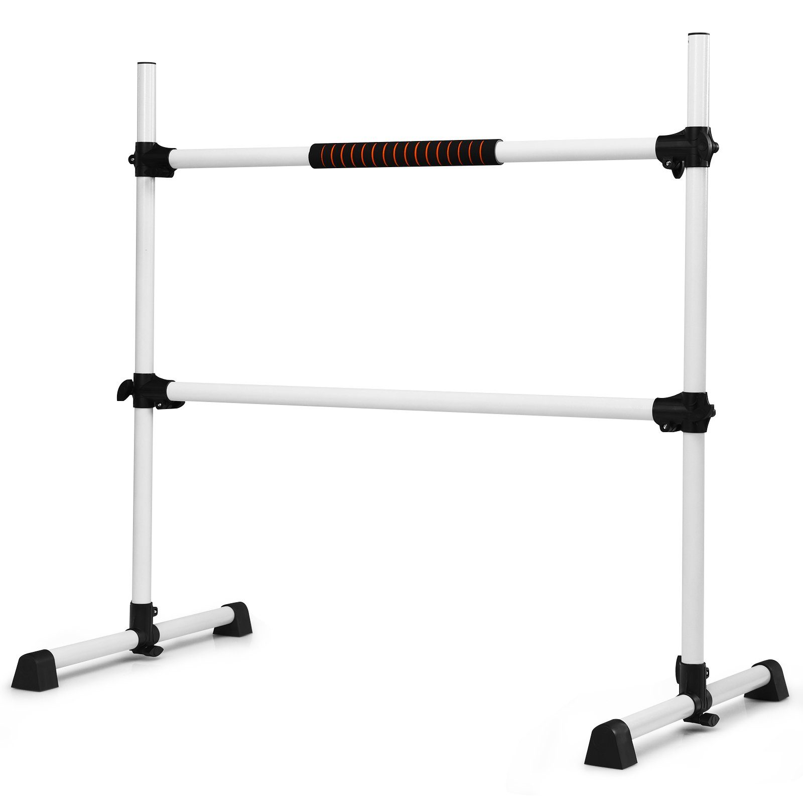 höhenverstellbar Balancetrainer Silber Ballettstange, COSTWAY stufenlos