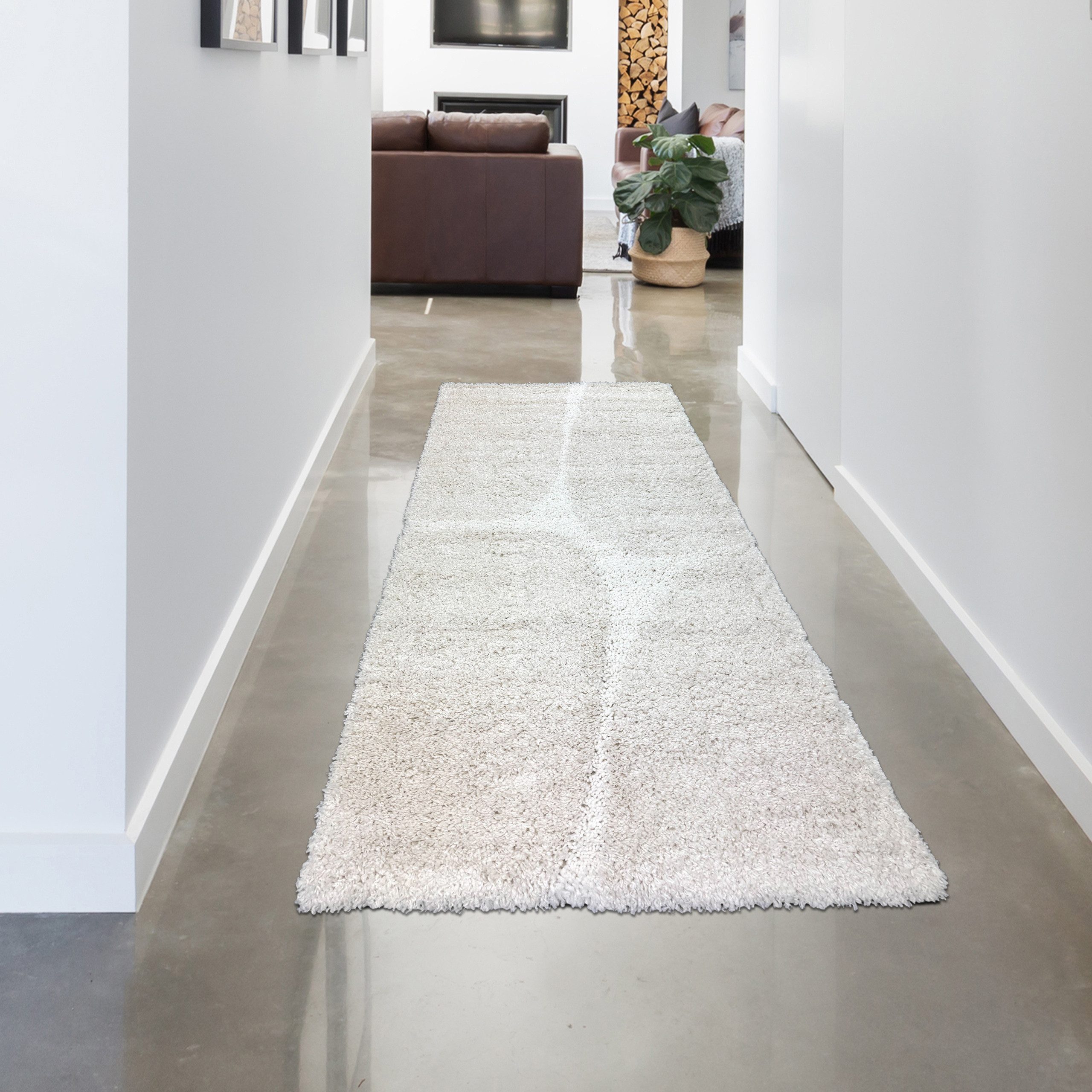 Carpetia Teppich Weicher Hochflor Teppich Pflegeleicht mit modernem 3D-Must günstig online kaufen