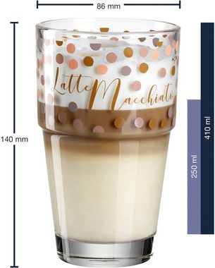 LEONARDO Gläser-Set SOLO 'Latte Macchiato', Glas, 410 ml, 6-teilig