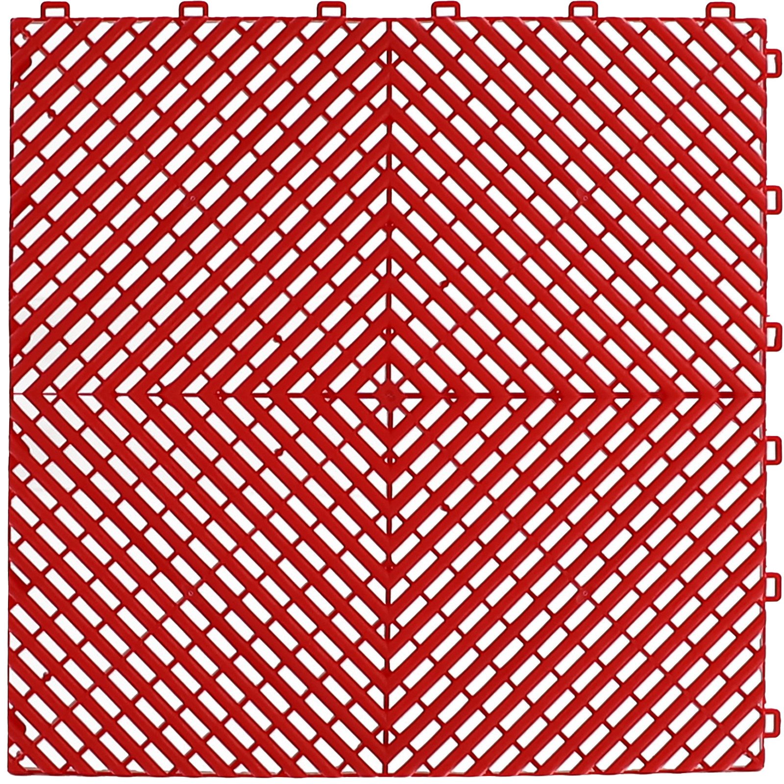 Tenzo-R Bodenfliese Performance Garagenboden Floor Rot 40x40cm, rot