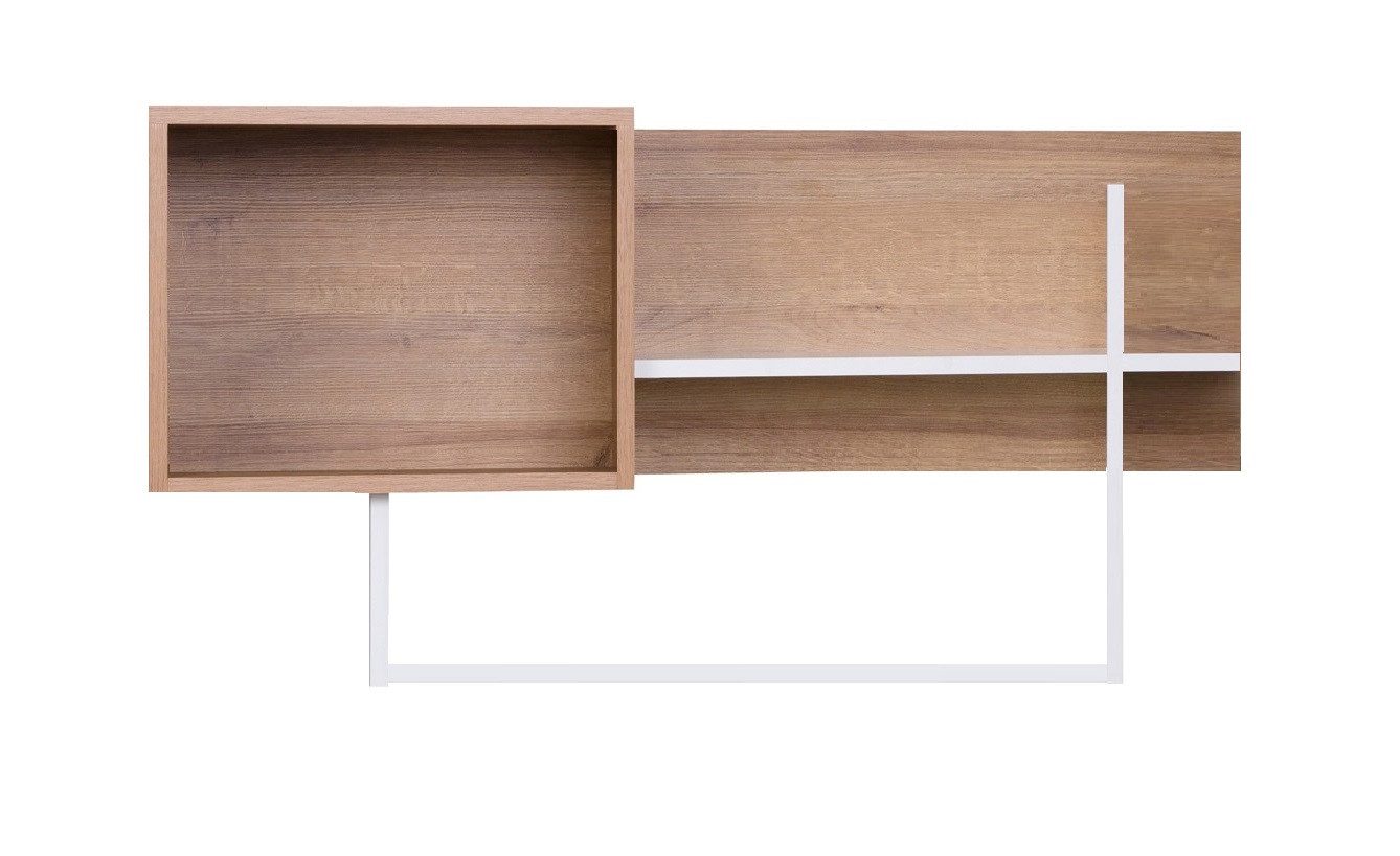 Marmex Möbel Schrank-Set GRANT SET 06 Schreibtisch Bücherregal Wandregal Drehtürenschrank, (4-St), Soft-Close-Scharniere, Vollauszug der Schublade