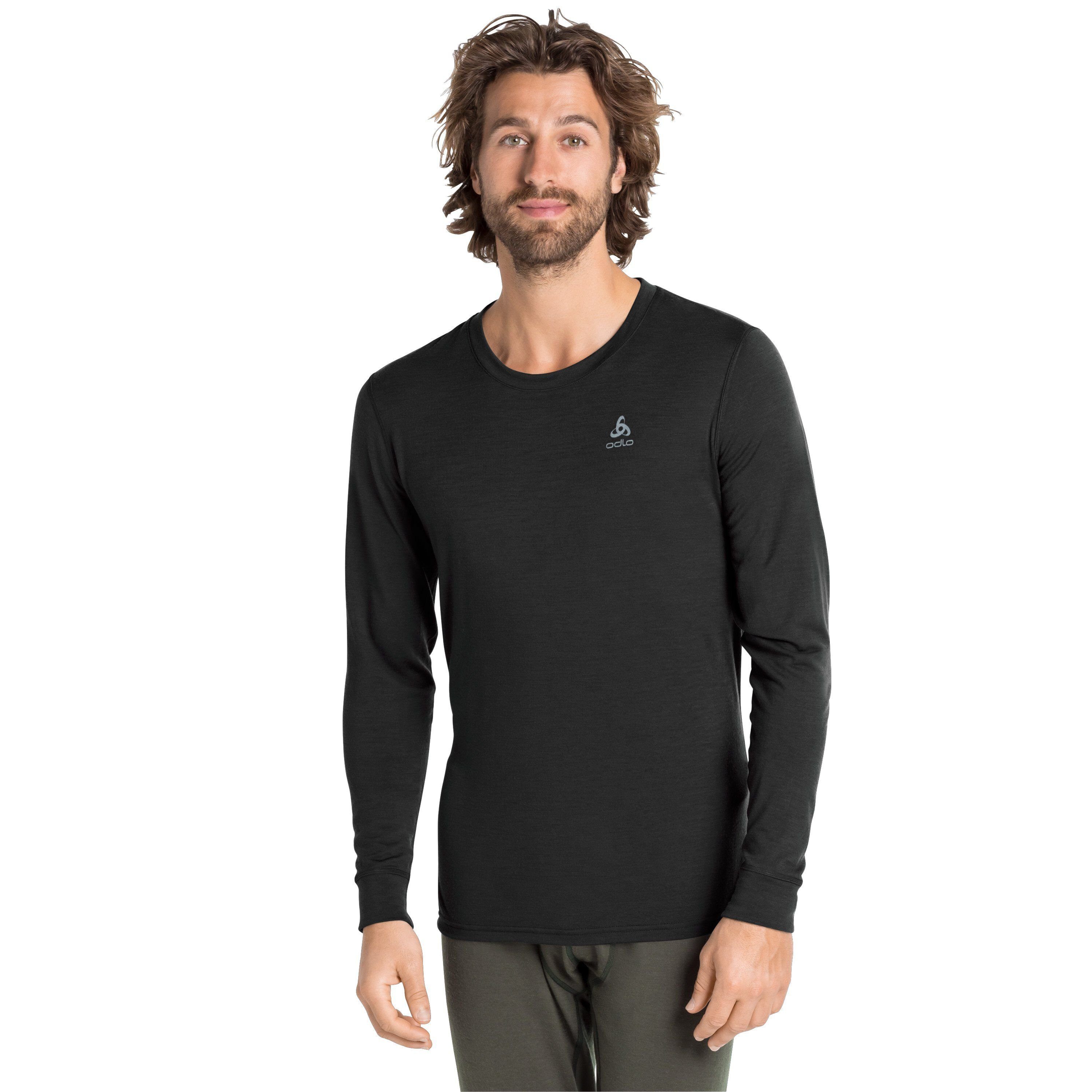 Funktionsunterhemd Herren Natural 100% Merino Warm Sportunterwäsche Langarm-Shirt