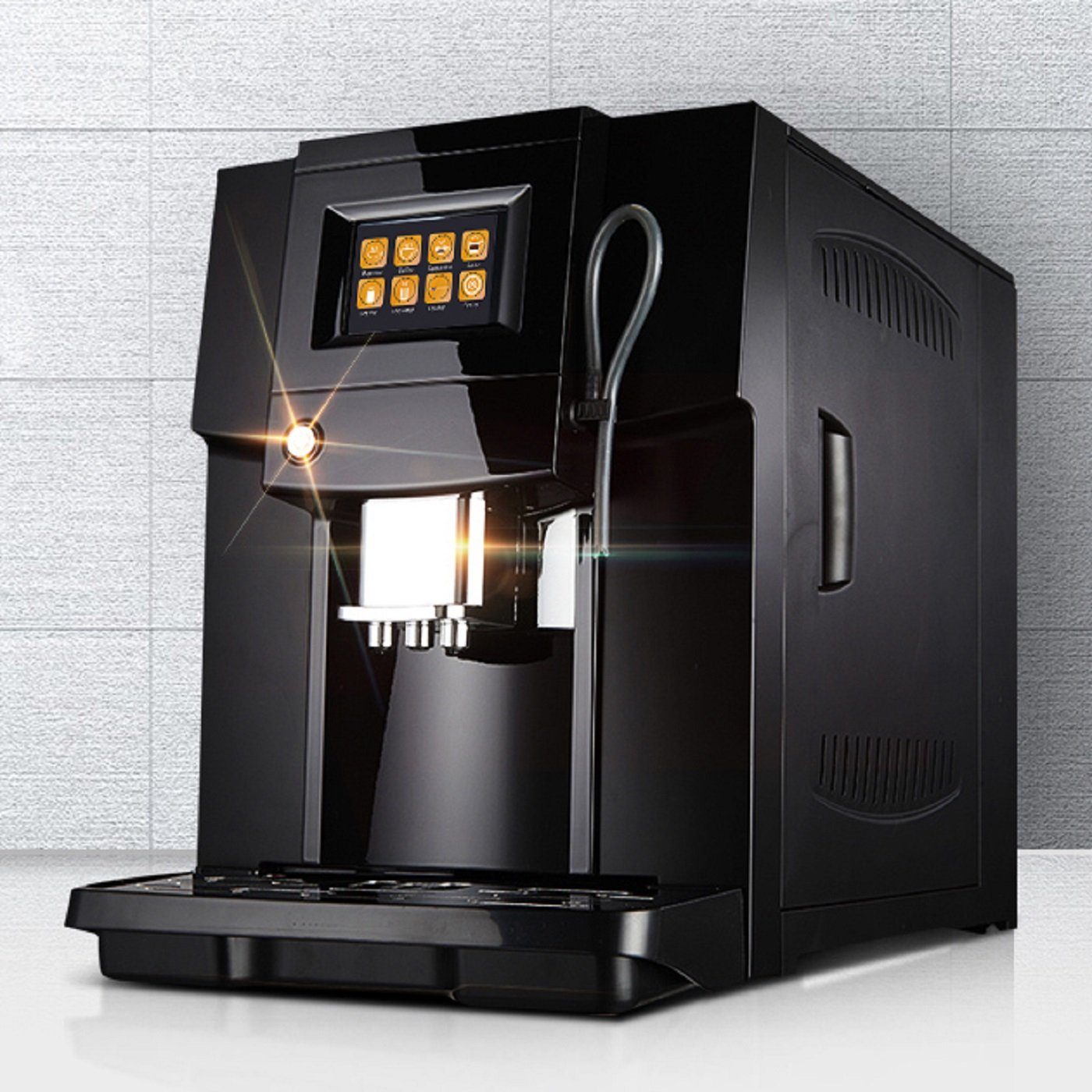COLET Coffee Maschine Kaffeevollautomat Kaffeevollautomat Q006, Kaffee,  Espresso, Cappuccino, Selbstreinigungsfunktion