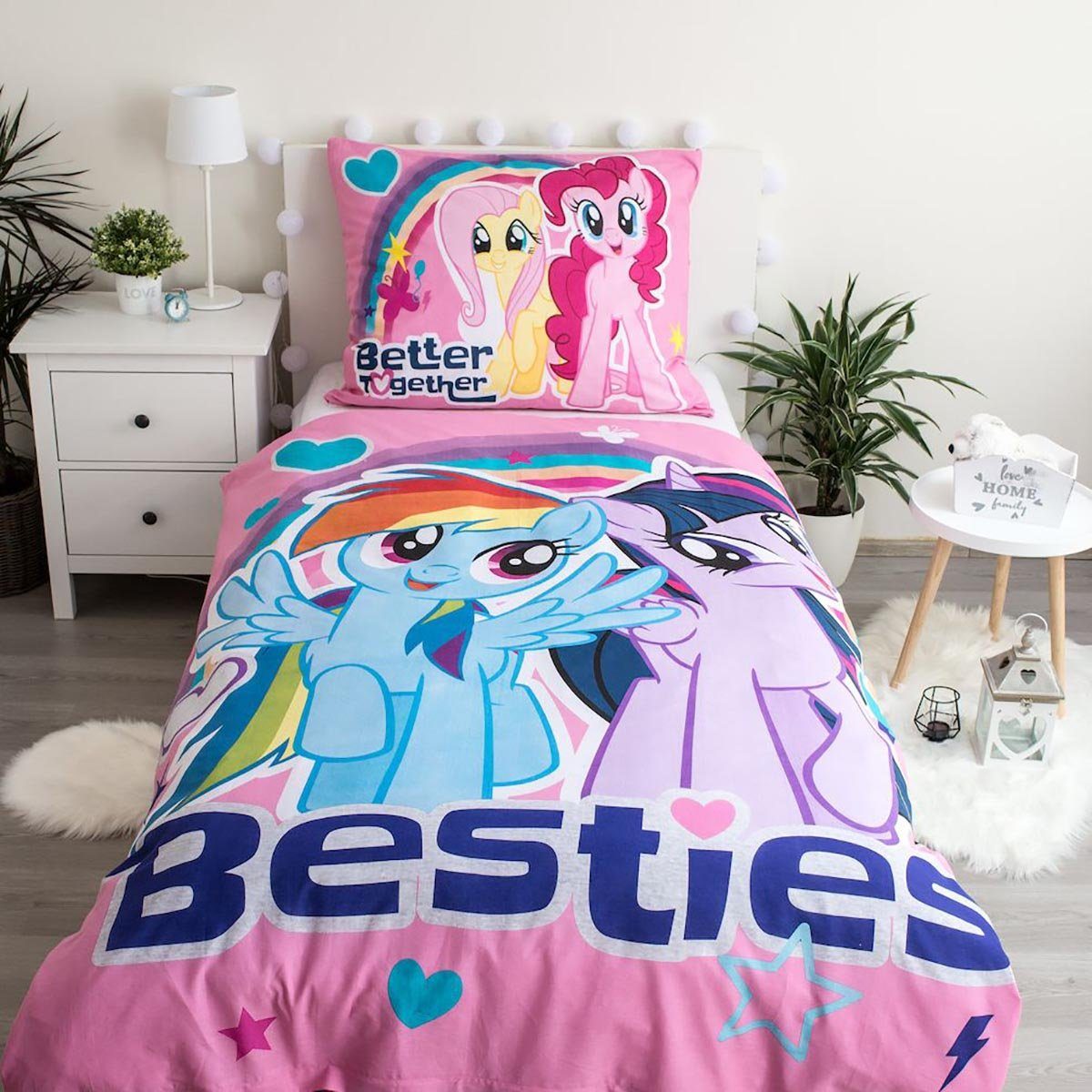My Little Pony Kinderbettwäsche Besties, Renforcé, 2 teilig günstig online kaufen