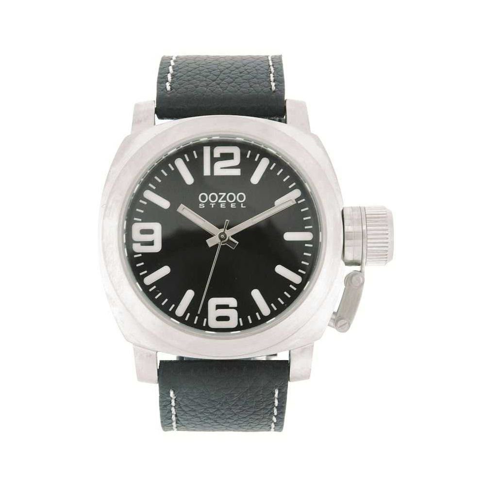 Steel Armbanduhr OOZOO - XXL mm OS0023 schwarz Quarzuhr 45