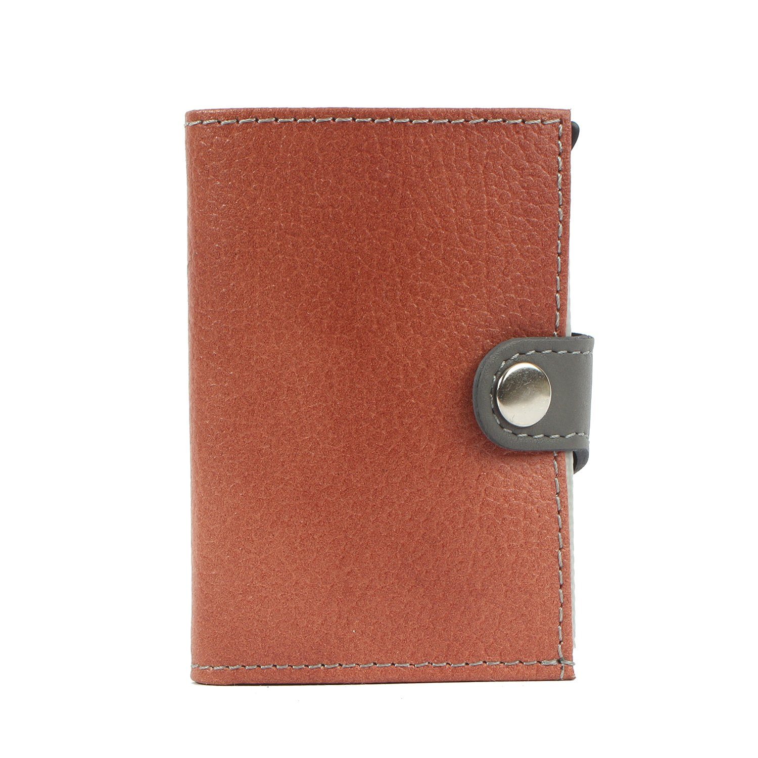 single Geldbörse Upcycling Mini leather, aus Kreditkartenbörse Margelisch Leder noonyu