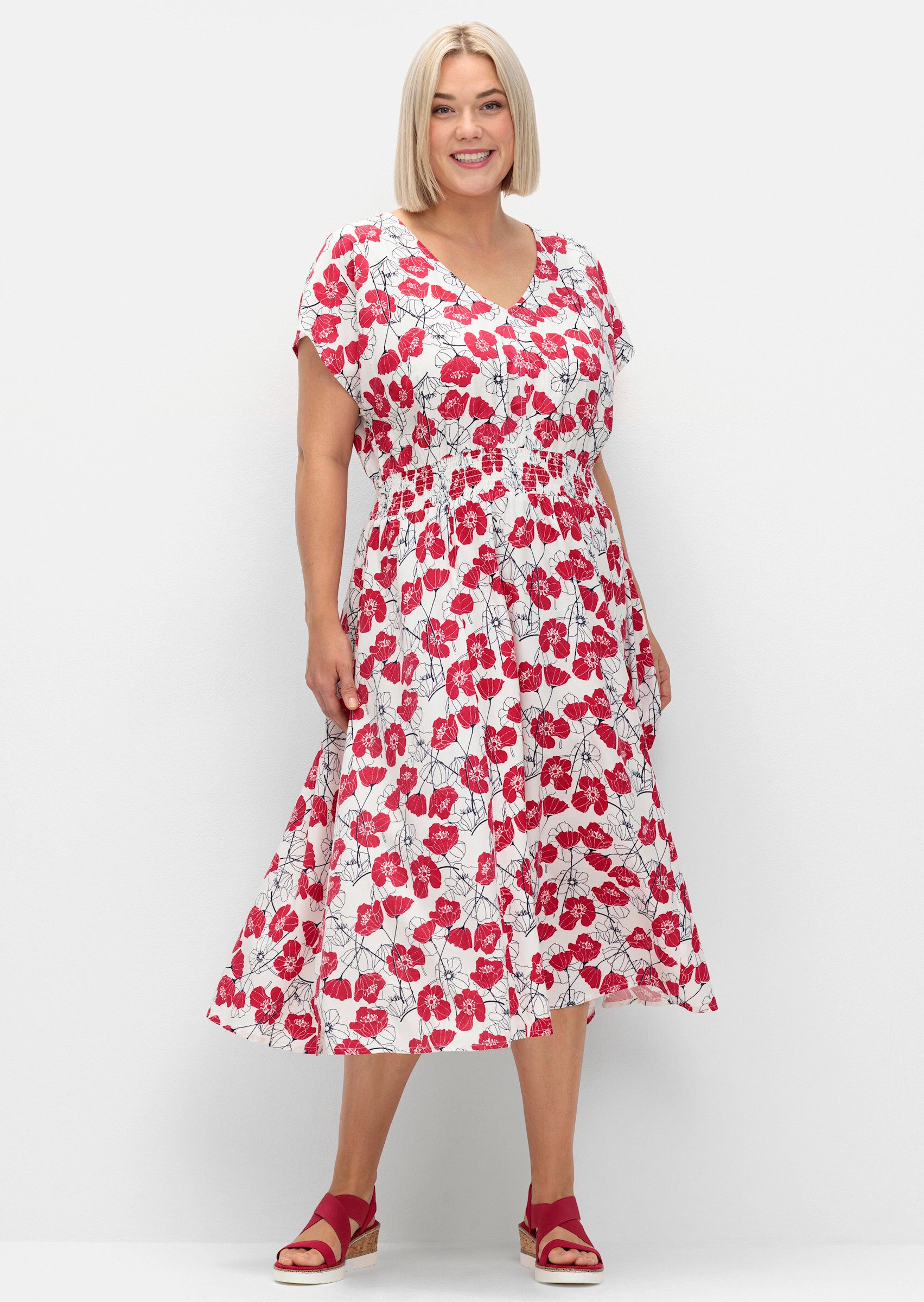 Sheego Etuikleid Druckkleid günstig online kaufen