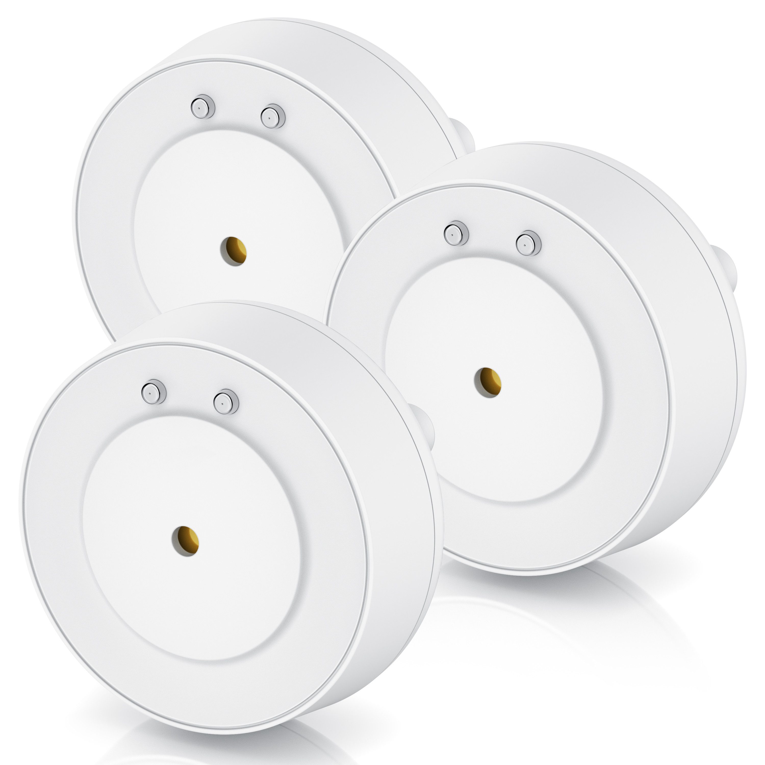 BEARWARE Wassersensor, IP66, Mini-Wasserdetektor, 110 dB lauter Alarm, Wassermelder (batteriebetrieben, Wasseralarm Melder warnt bei Wasserschäden)