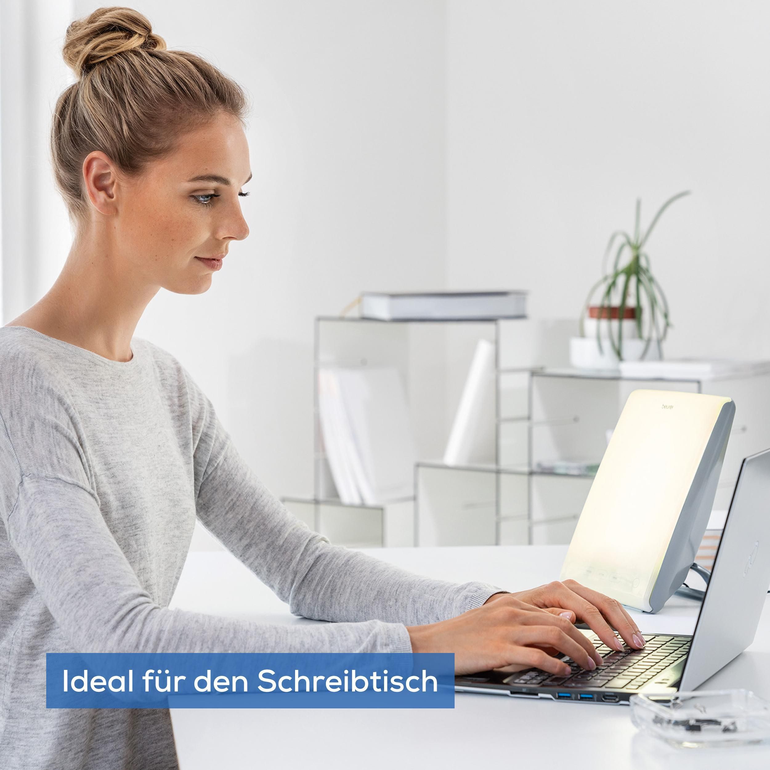 BEURER Tageslichtlampe TL 45 Perfect Day mit 3 Farbtemperaturen, Farbwechsel, LED fest integriert, Für einen geregelten Tag-Nacht-Rhythmus – Bild 4 von 5
