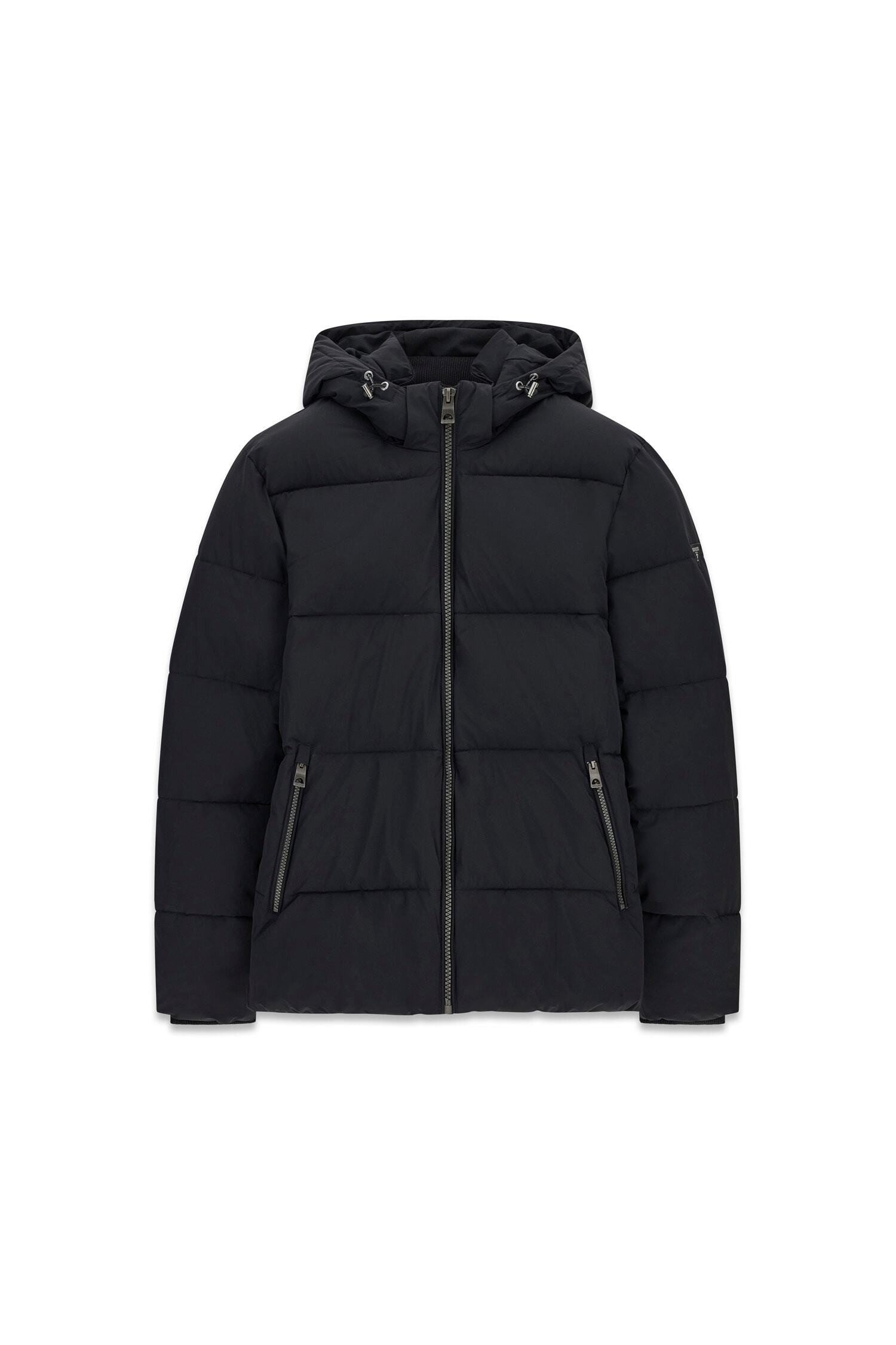 Guess Steppjacke verstellbare Kapuze, Regular Fit, Reißverschlusstaschen