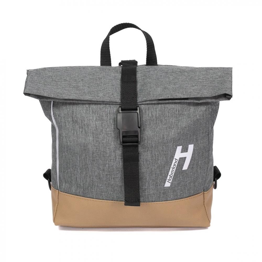 Haberland Fahrradtasche Haberland Lenker-Bike-Rucksack Keep Rollin' grau - flexible Lenkertasc