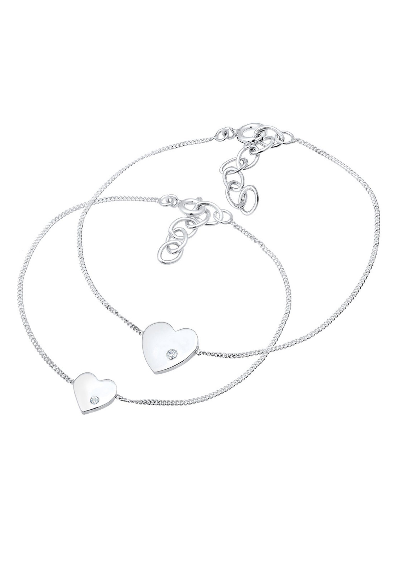 Elli Schmuckset Herz Kristalle 925 Silber günstig online kaufen