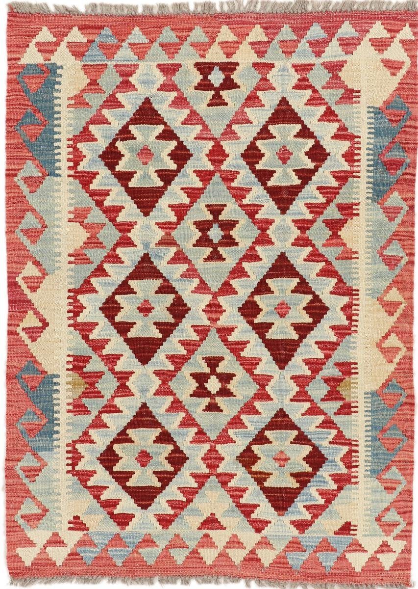 Orientteppich Kelim Afghan 82x113 Handgewebter Orientteppich, Nain Trading, rechteckig, Höhe: 3 mm