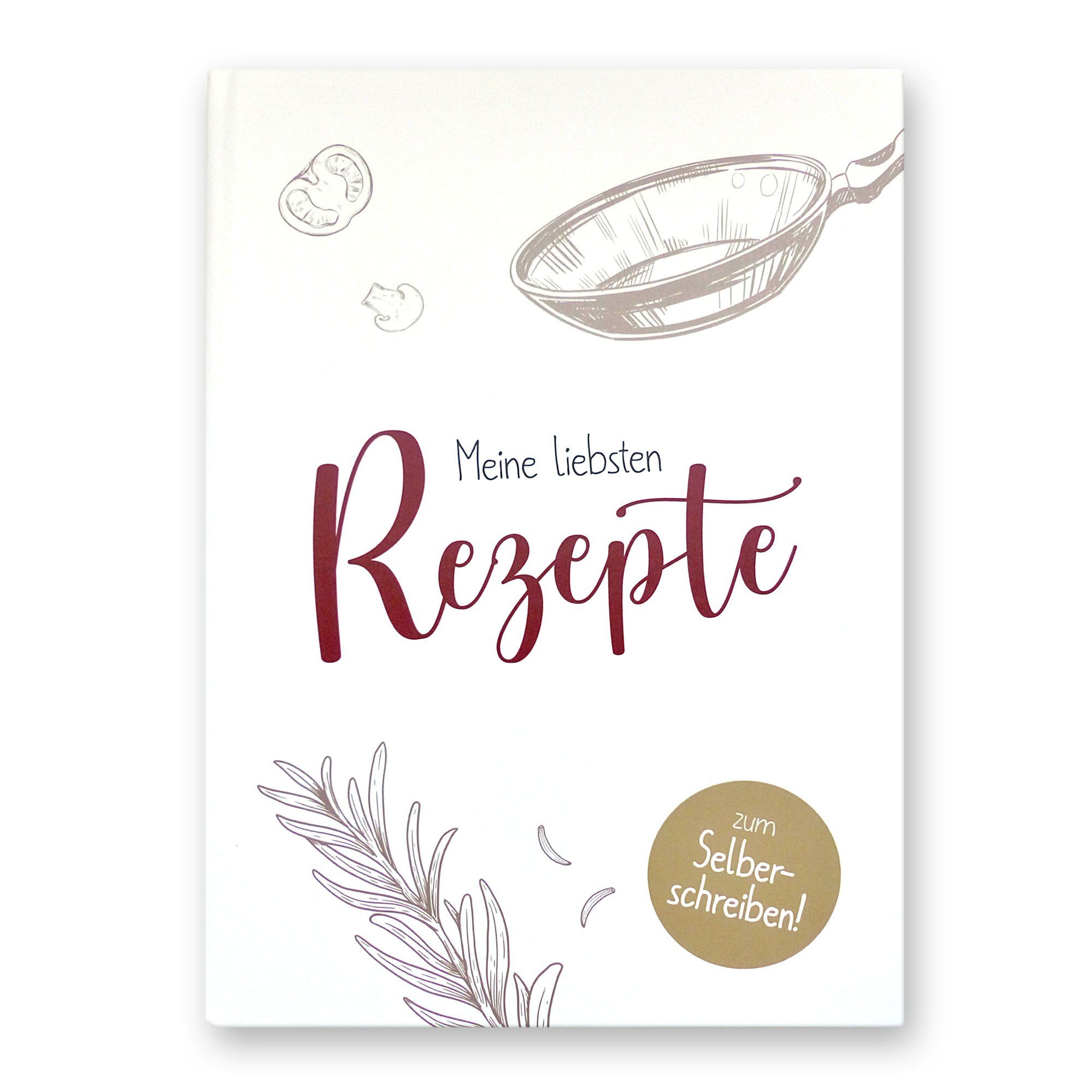 Rezepte Rezeptbuch eigene DIN DIY Kreative A4 "Meine Notizbuch liebsten Hardcover Kochbuch für Rezepte", Feder