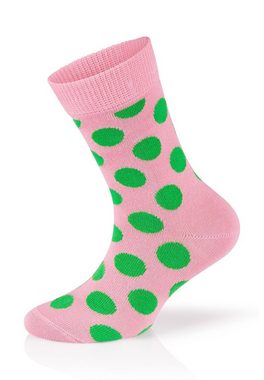 Happy Socks Basicsocken 4-Pack Kids Milkshake-Planet Dog aus nachhaltiger Baumwolle