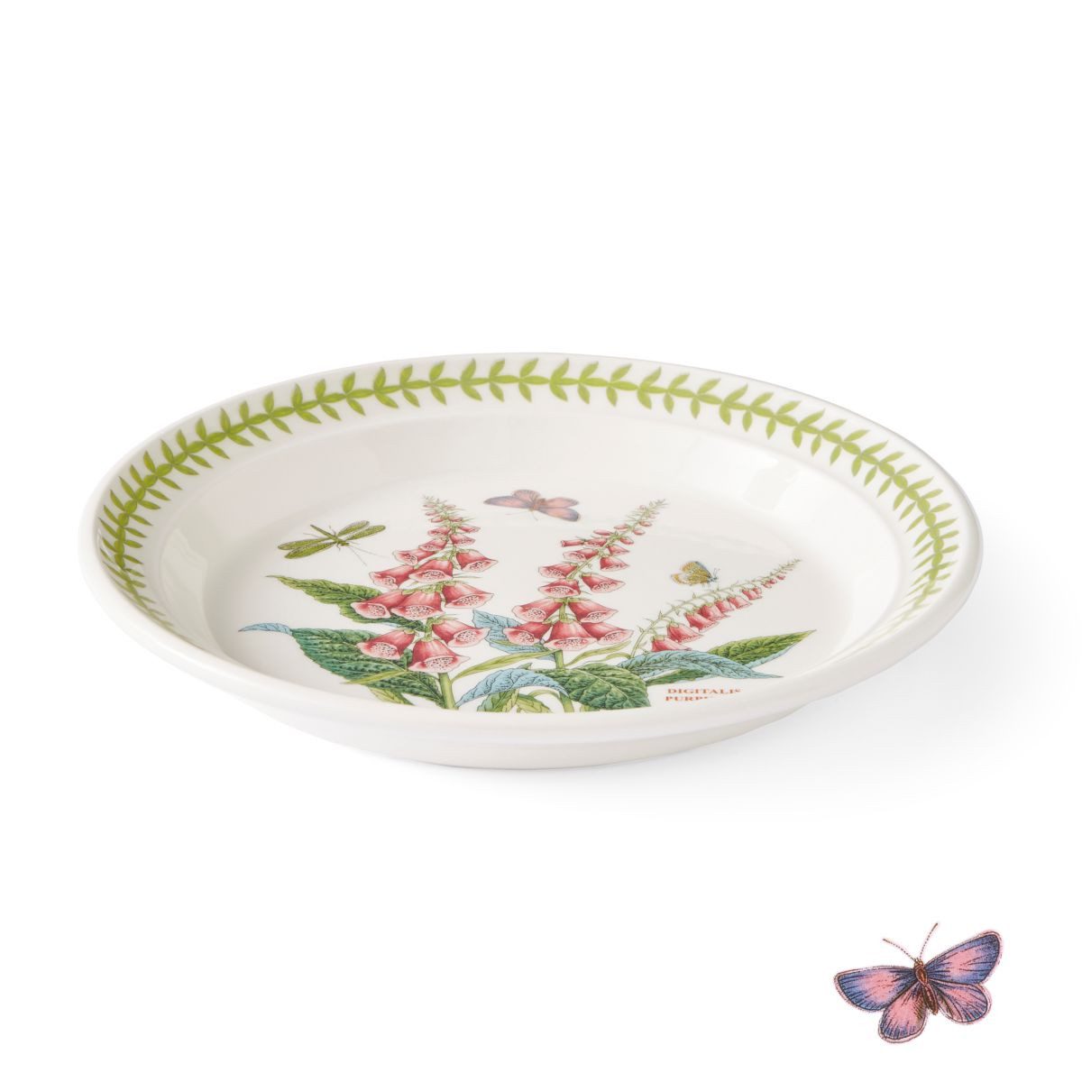 Portmeirion Dessertteller Portmeirion Keramik Vorlege-Teller Botanic Garden Meadow Fingerhut – Bild 2 von 5