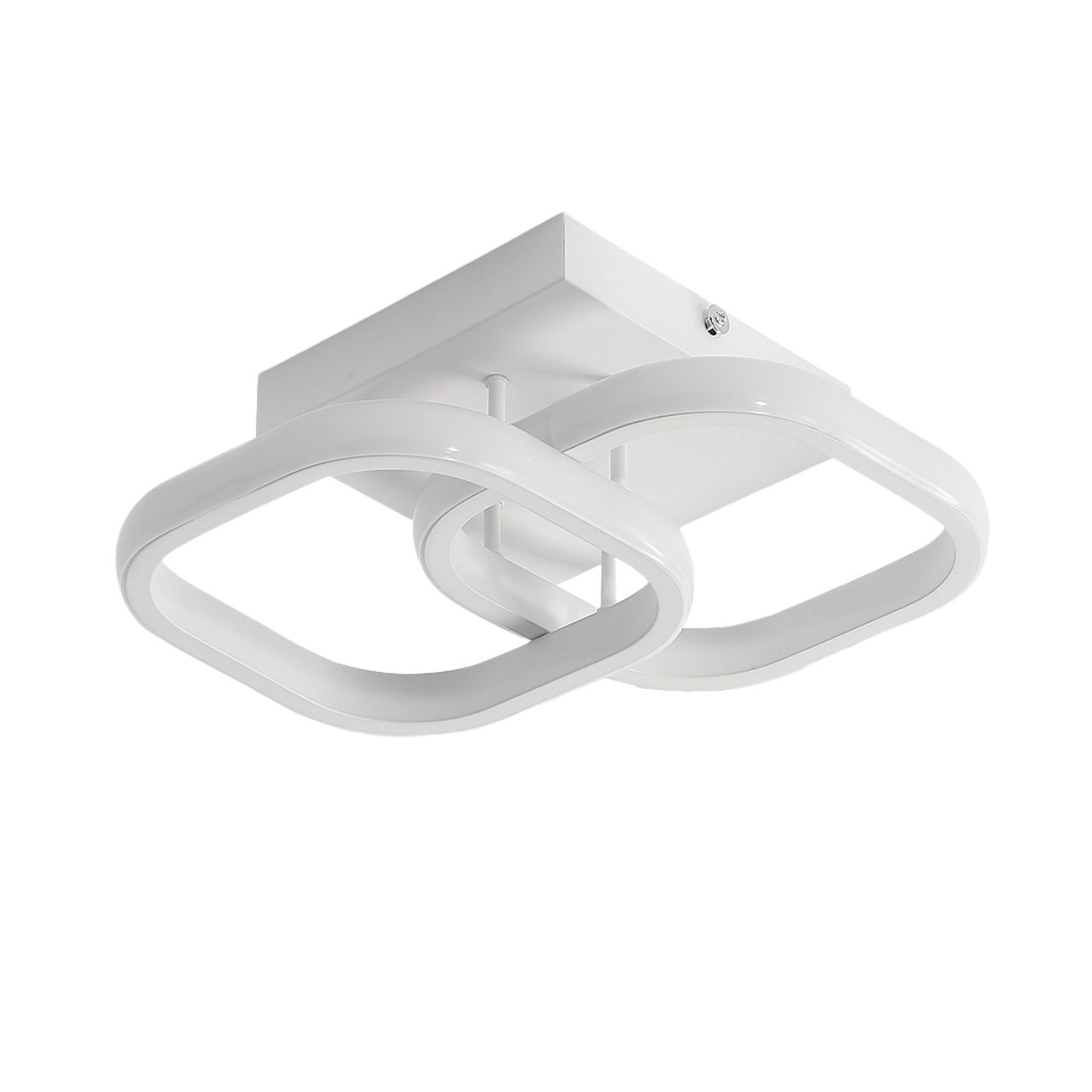 Riserva Dekolicht LED Deckenleuchte Doppelring 22W 6500K Weiß Ø17cm Modern, LED wechselbar, Augenschutzdesign,einfache Installation,für Büros,Flure,Gänge