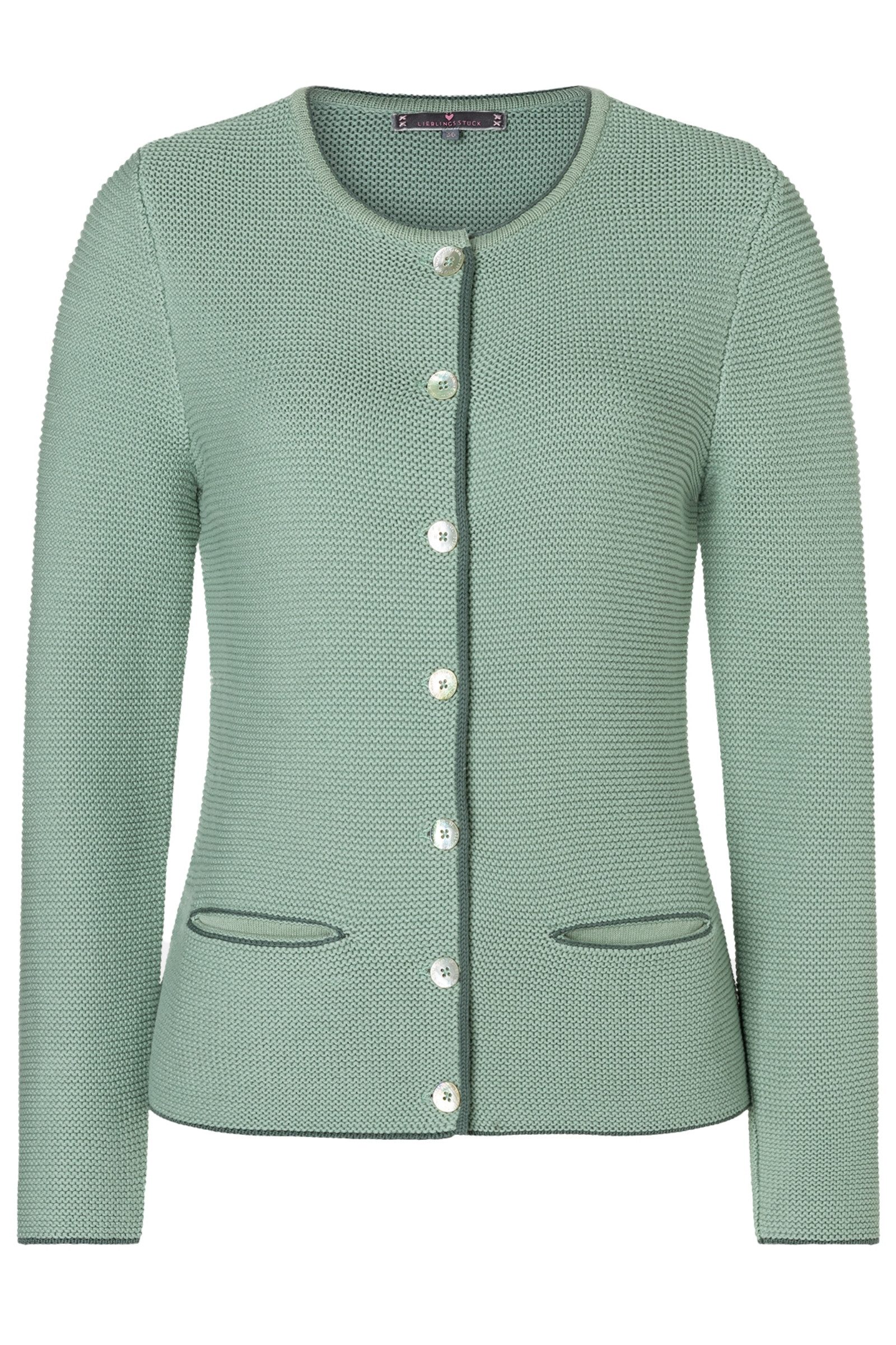 Trachtenstrickjacke Strickjacke Damen - ZARA II - salbei